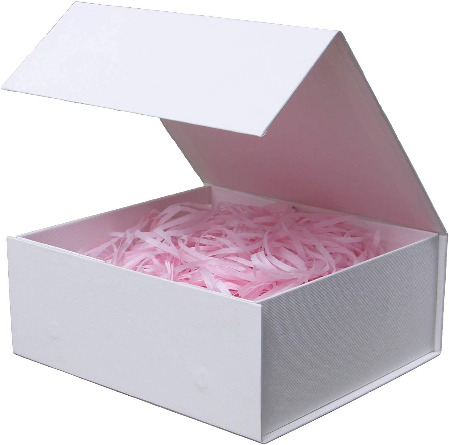 Rsgift Gift Box, Special 7.8x7x3.1 Inches White Gift Box with Lid, Collapsible U...