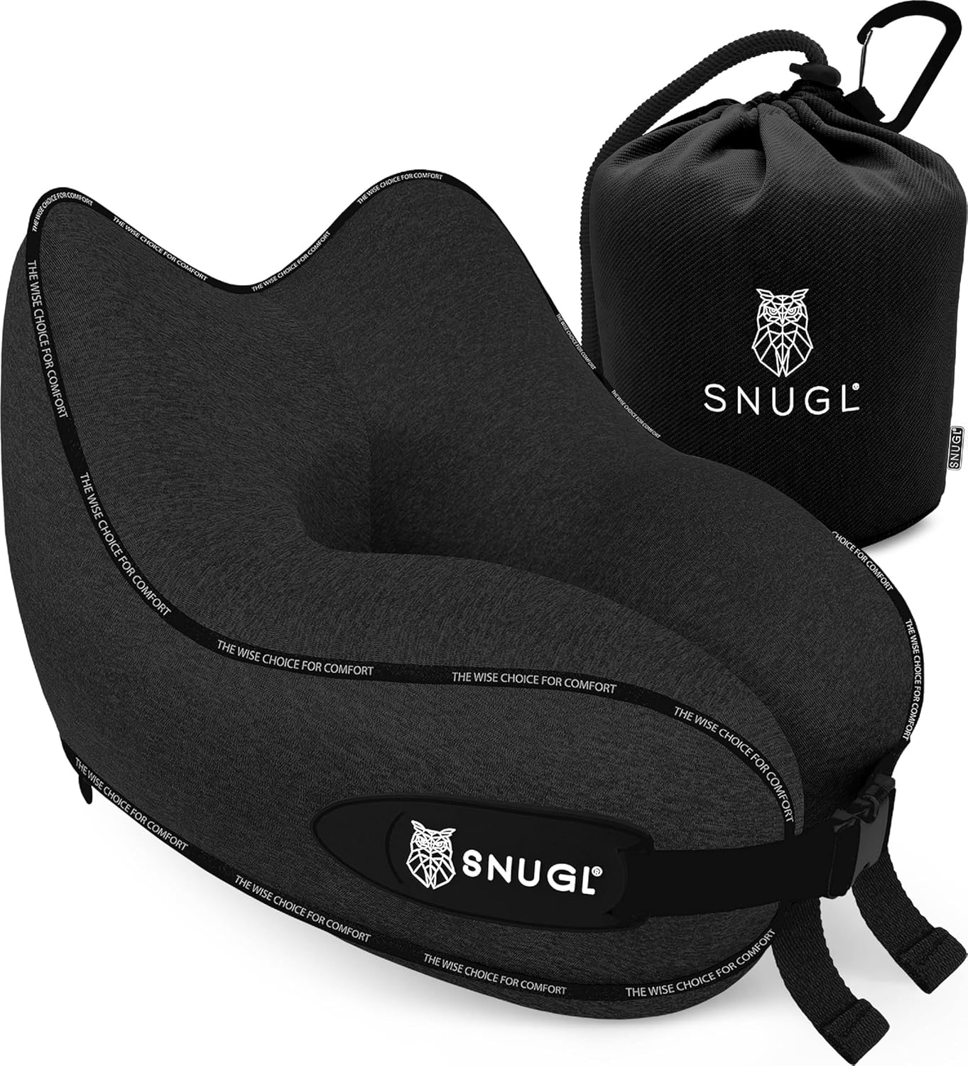 SNUGL Neck Travel Pillow, Special Memory Foam Airplane Pillow, Innovative Flight...