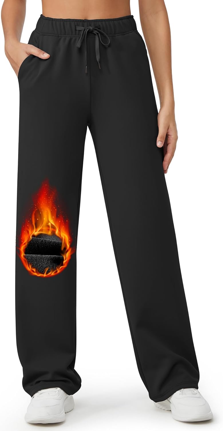 G4Free Fleece Lined Pants, High-Quality Wide Leg Sweatpants with Pockets, Specia...
