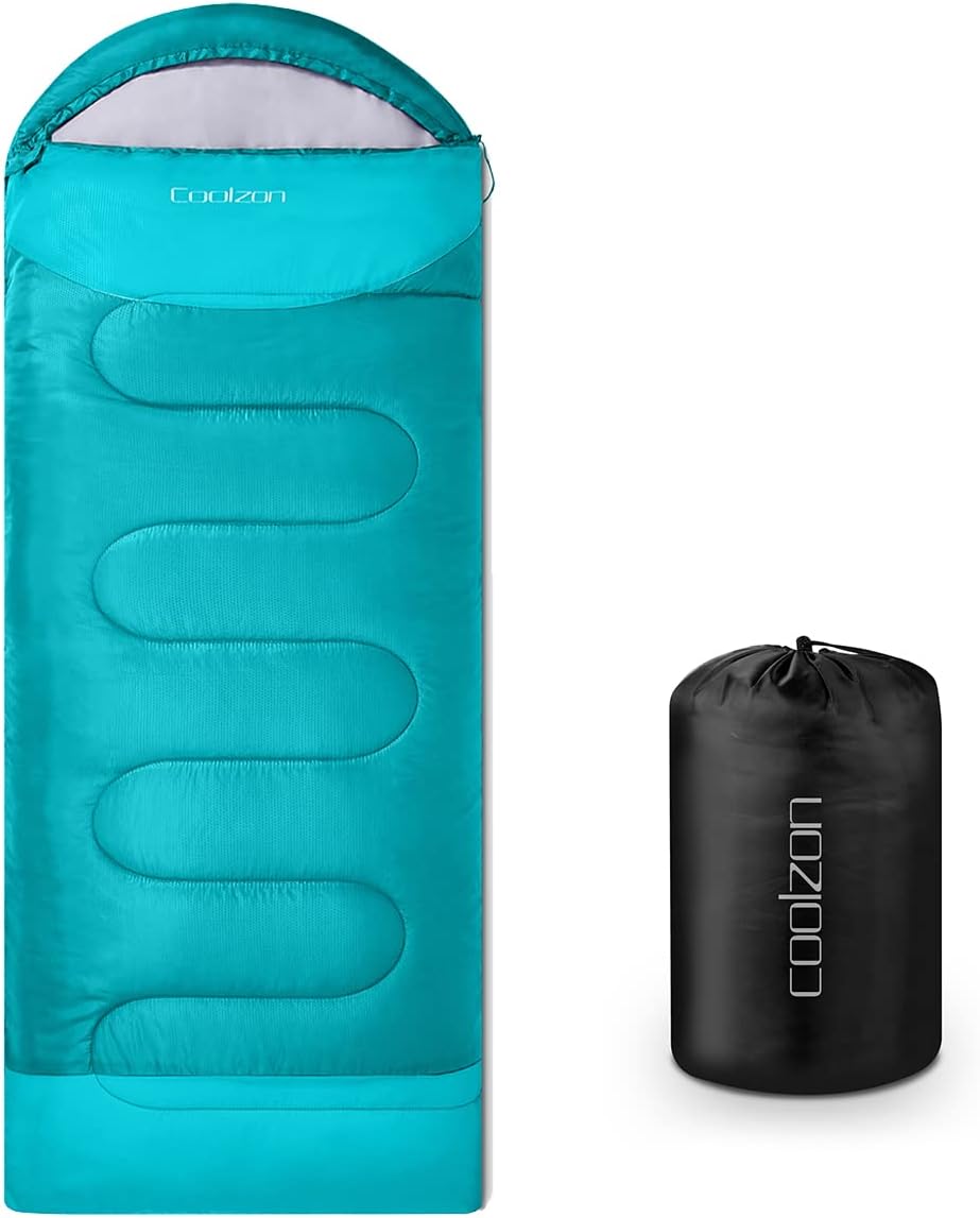Coolzon Outdoor Sleeping Bag for Camping, for 3-4 Seasons, Adult Blanket, Small...