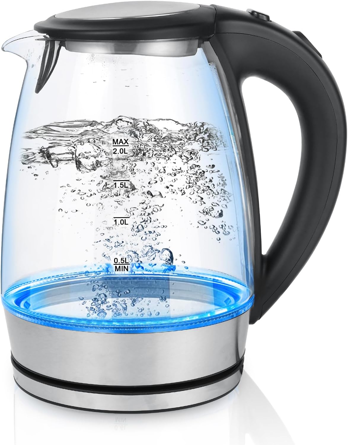 Fast Boil Electric Kettle, High-Quality Glass Kettle for Efficient Fast Boiling,...