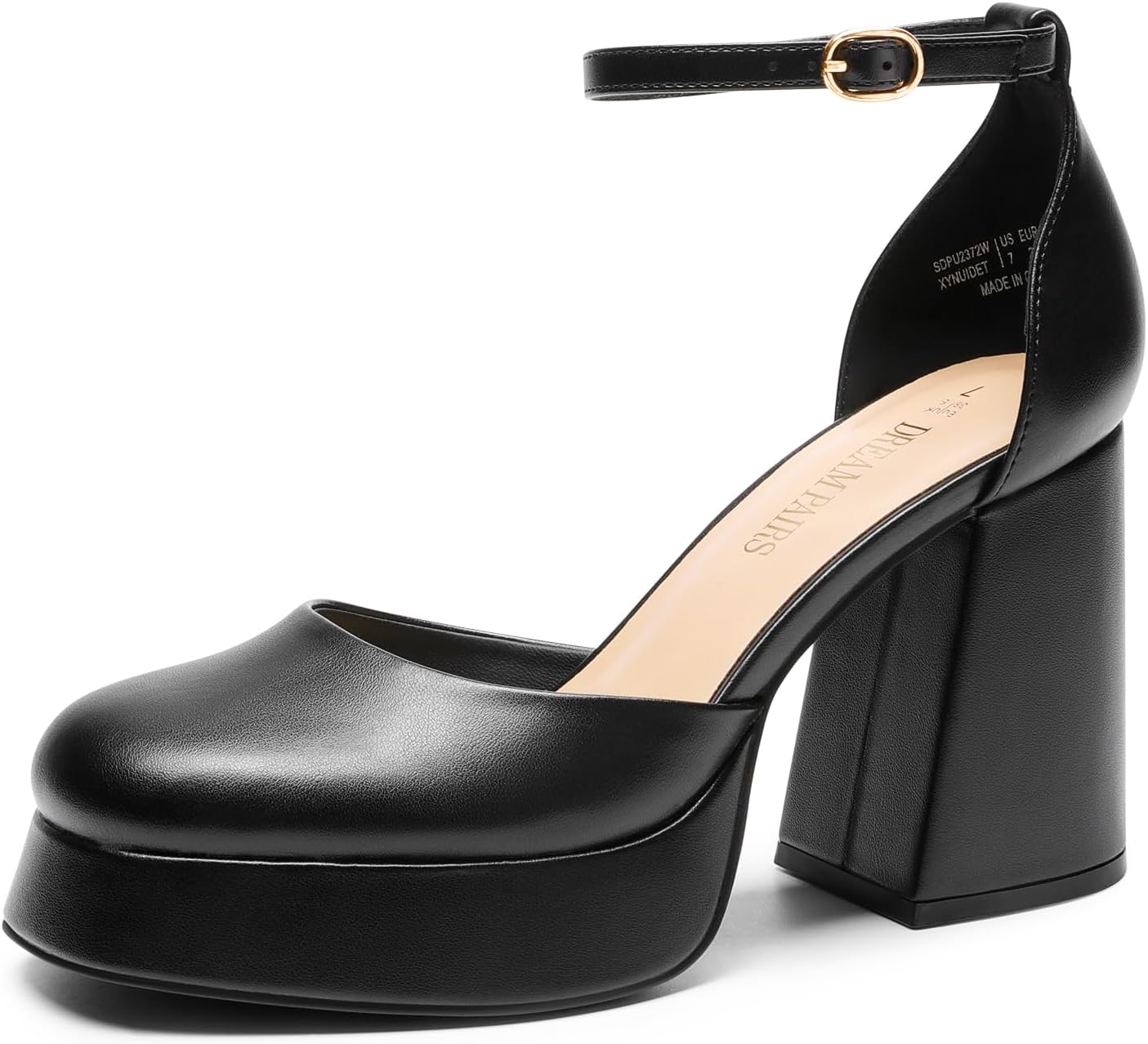 DREAM PAIRS Women's Shoes, Special Chunky Platform High Heels, Unique Closed Toe...