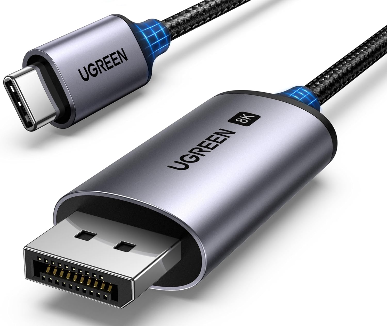 UGREEN USB C to DisplayPort Cable 3M [8K@60Hz, 4K@240Hz, 2K@240Hz], DP1.4, Thund...
