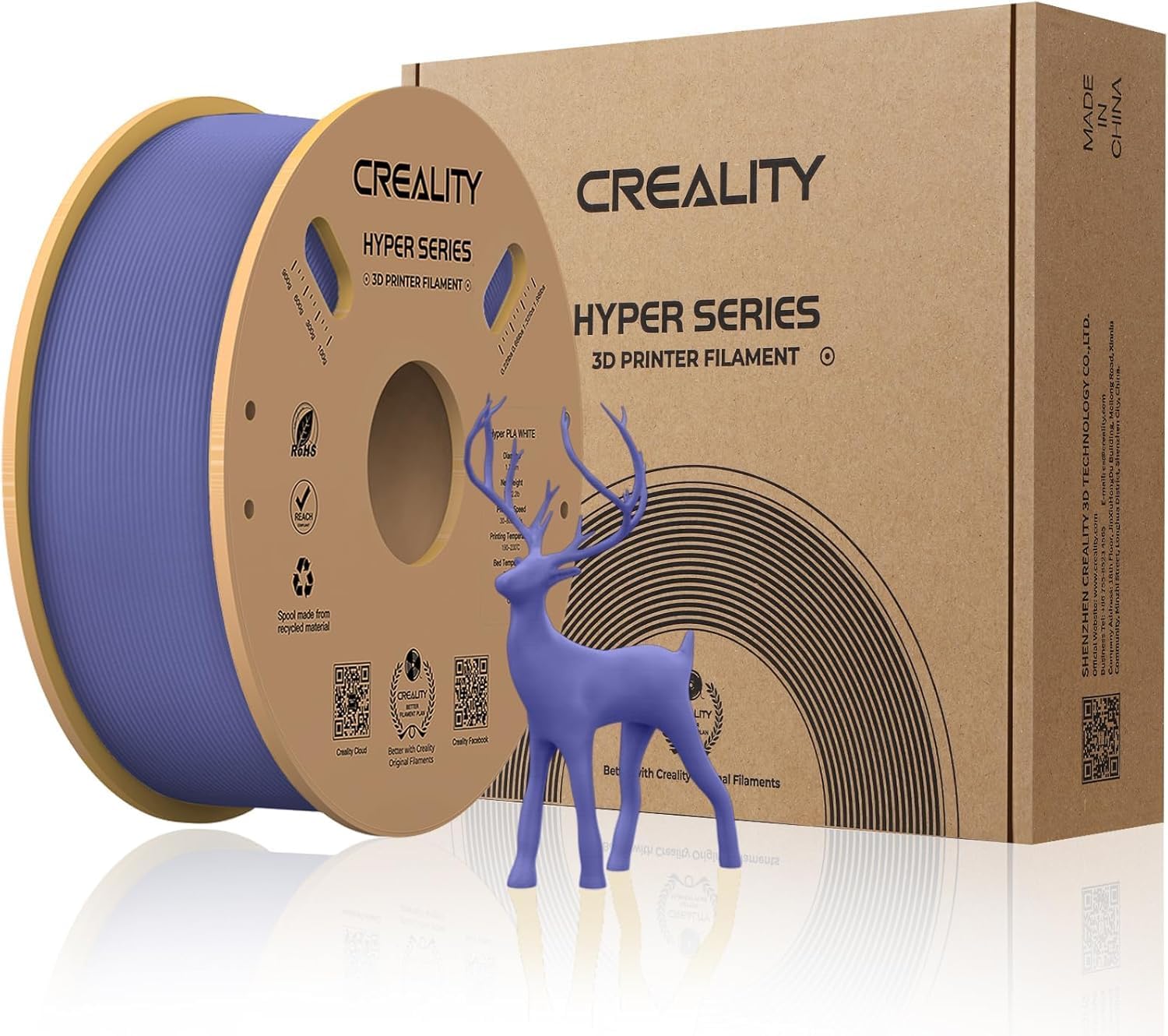 Creality Hyper PLA Filament, Special 3D Printer Filament for High-Speed Printing...