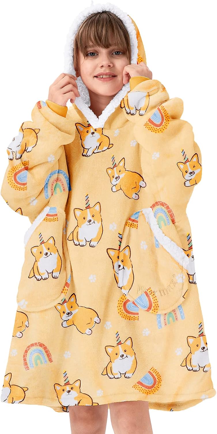 American Trends Blanket Hoodie, Special Wearable Blanket, Innovative Oversized S...