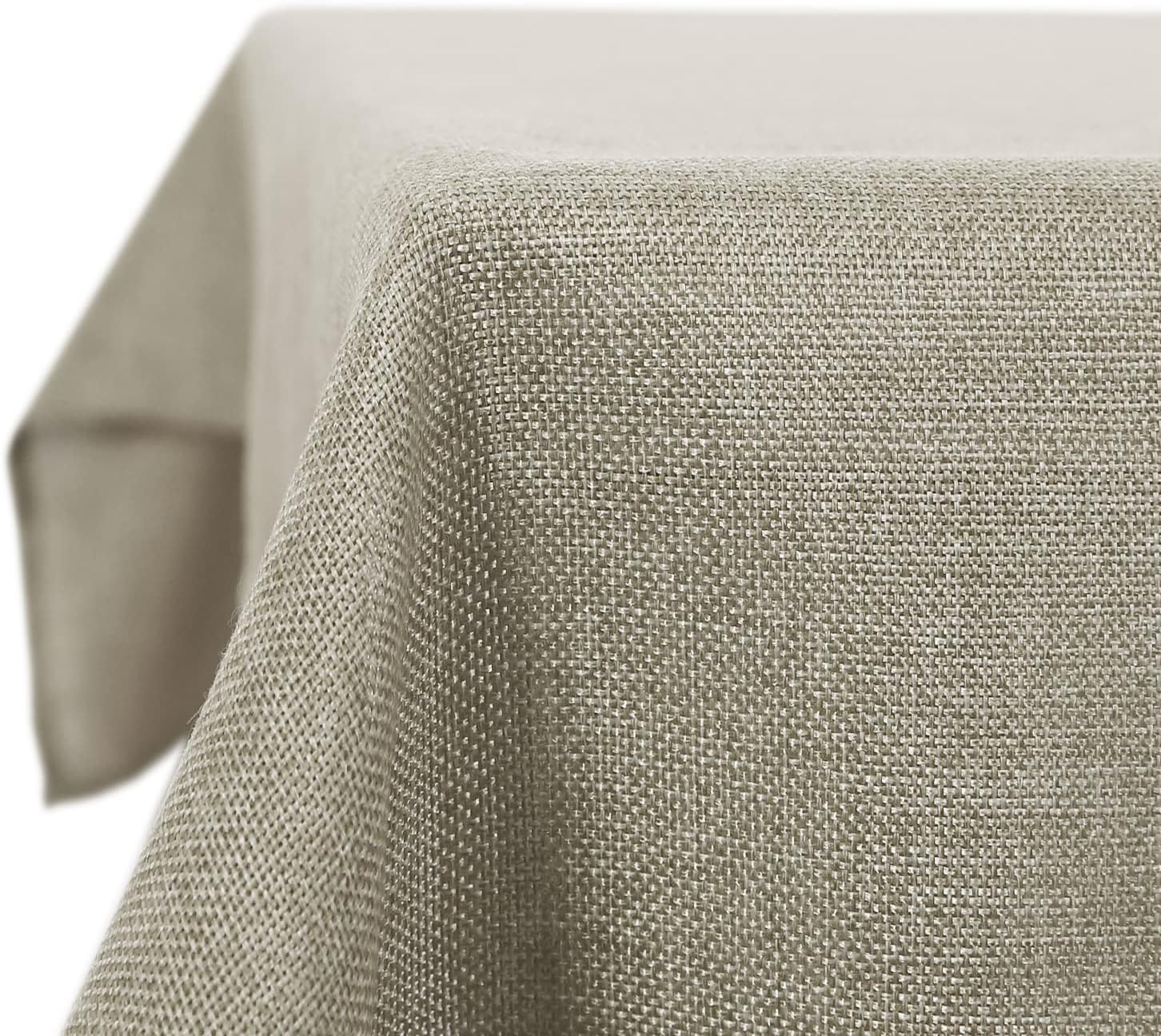 Deconovo Tablecloth, Special Waterproof and Stain-Resistant Rectangular Linen Ef...