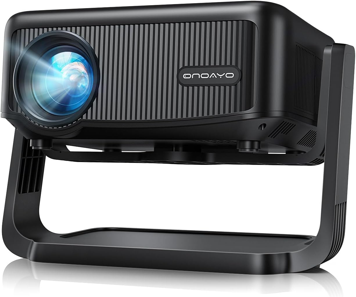 [360°Adjustable Stand] Mini Projector With WiFi And Bluetooth 500 ANSI, Electric...