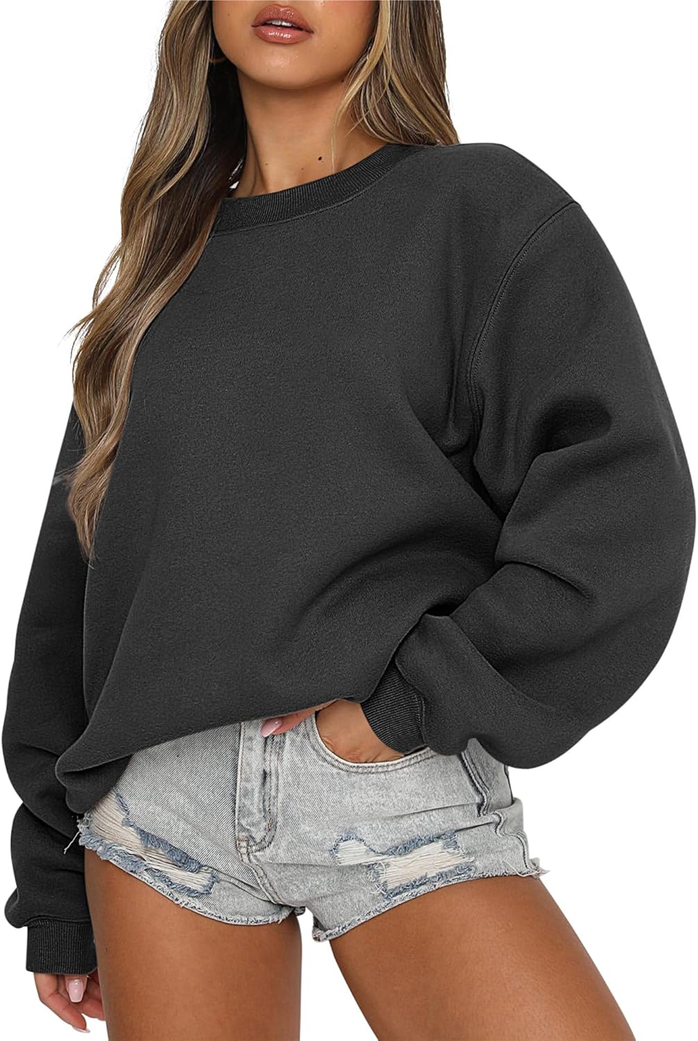 Caracilia Women's Crewneck Sweatshirts, Special Oversized Fleece Hoodies, Afford...