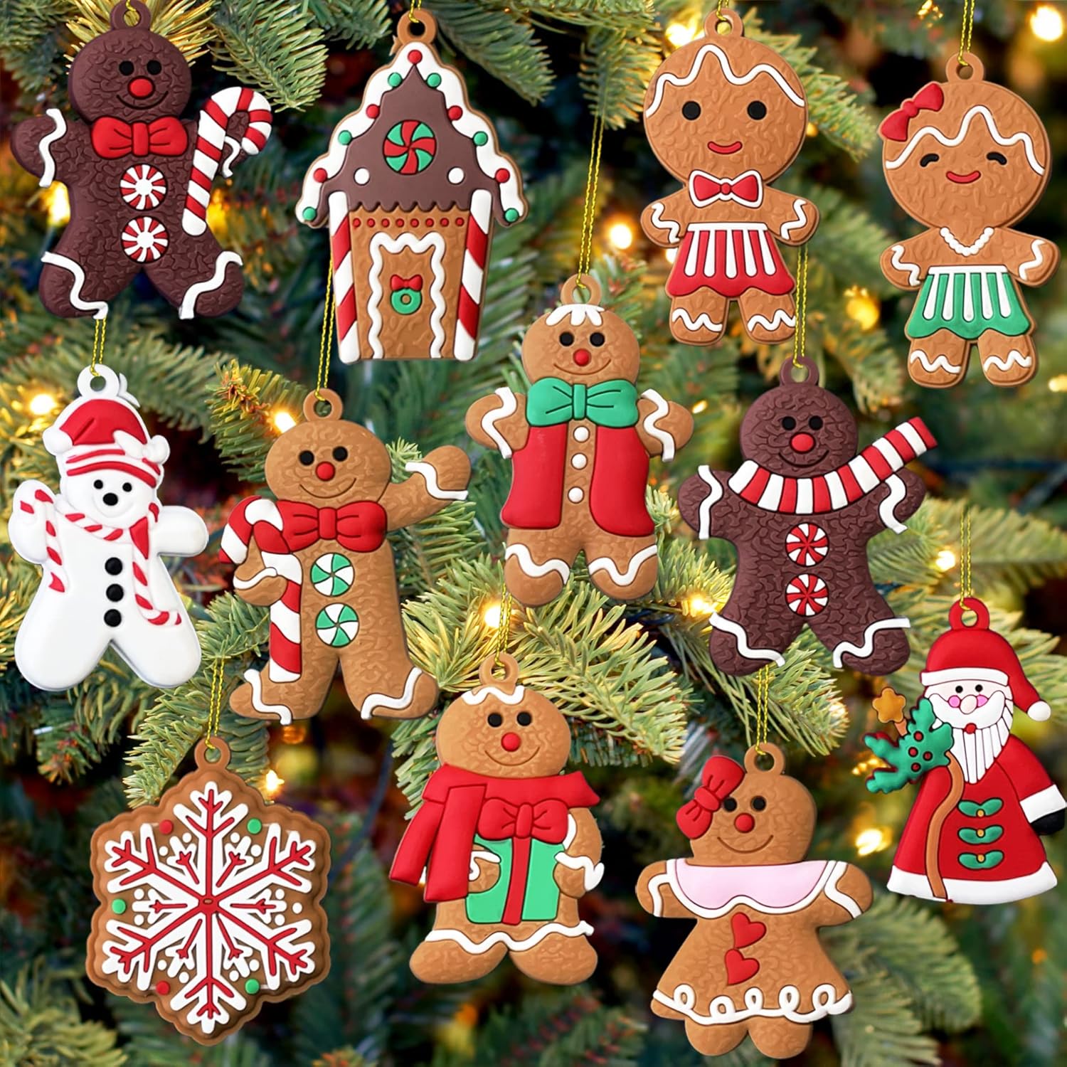 Christmas Ornaments, Unique 12pcs Cute Snowman Xmas Tree Decorations, Special Sa...