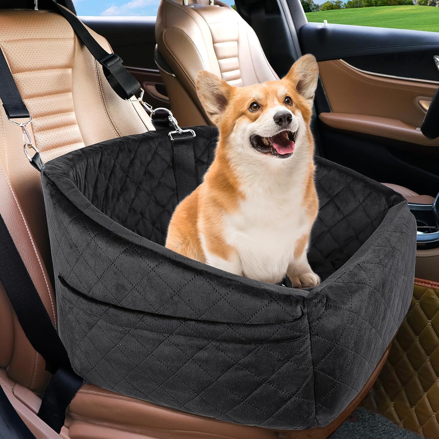 Dog Car Seat for Small Medium Dogs,Detachable Washable Dog Booster Seat Under 30...