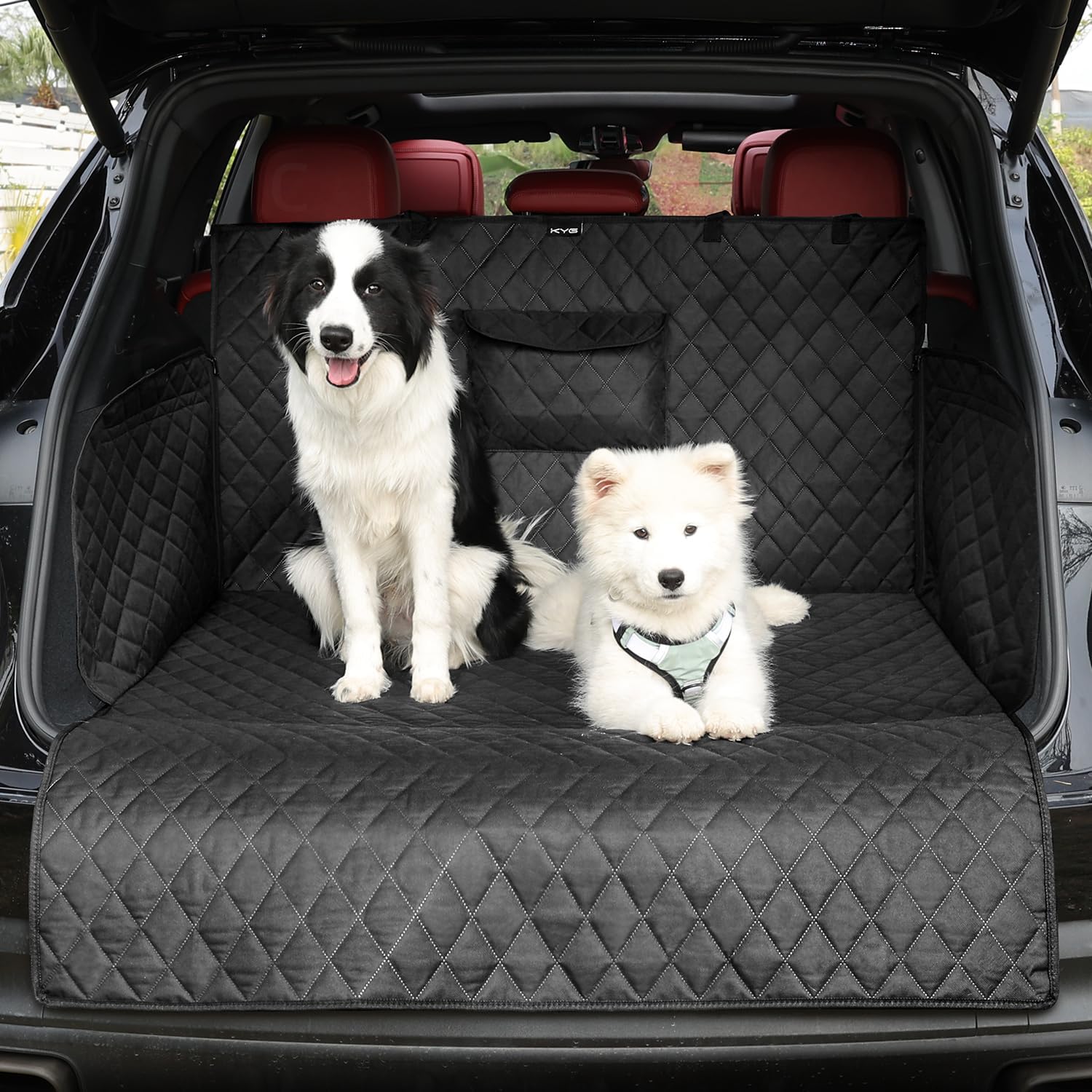KYG Car Boot Cover for Dogs, Special Non-Slip Waterproof Boot Liner Protector, D...