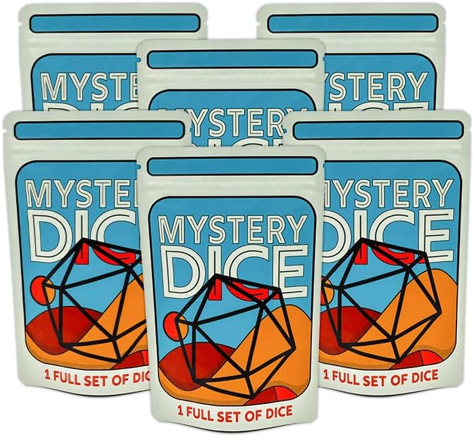 1985 Games Mystery Dice Set, Special Polyhedral Dice for Gaming, Innovative Wide...