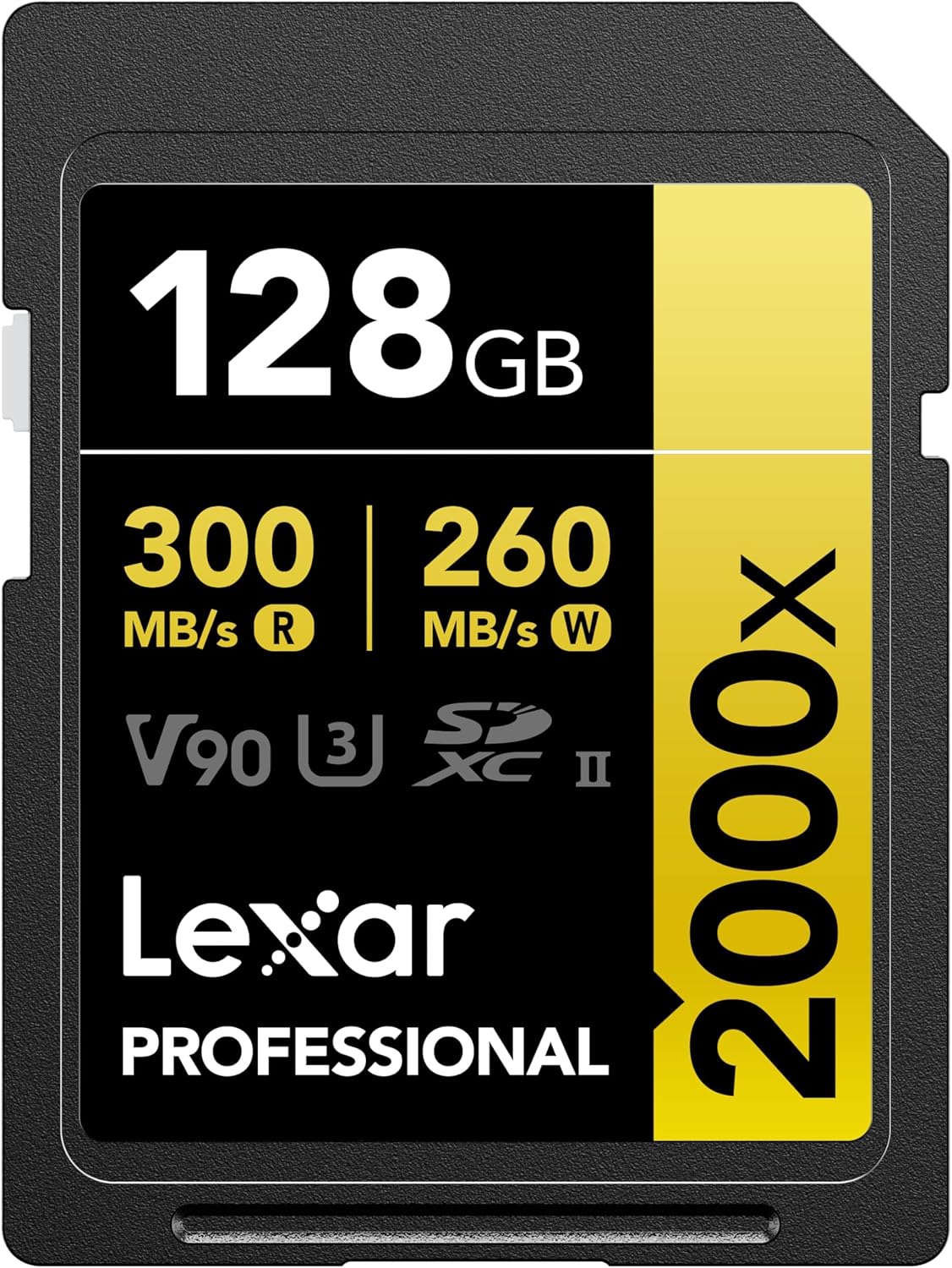Lexar 128GB Professional 2000x SDXC Memory Card, High-Quality Memory Card with U...