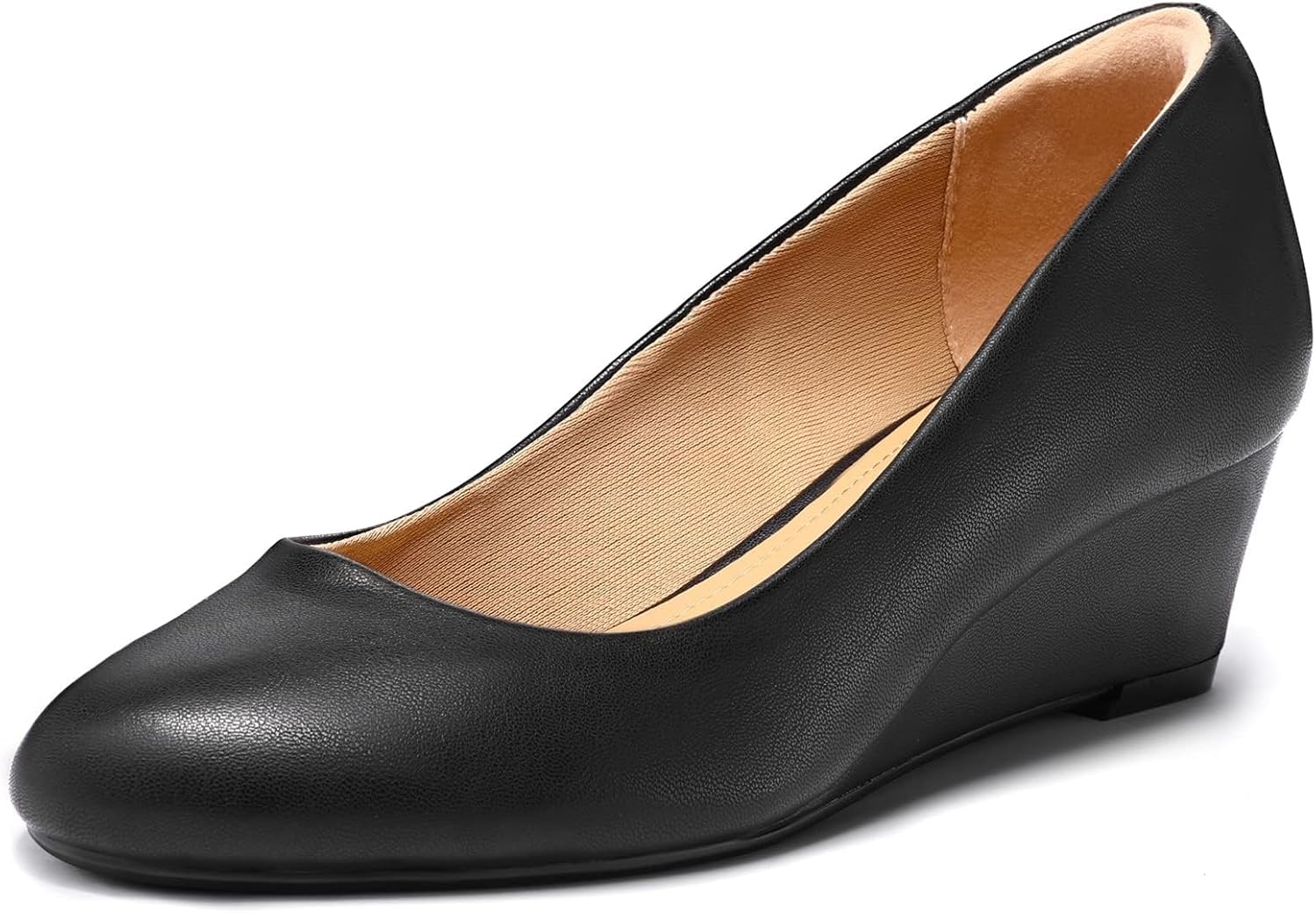 mysoft Women's Wedge Pumps, Special Low Heel Closed Toe, Unique 2in Dress Shoes,...