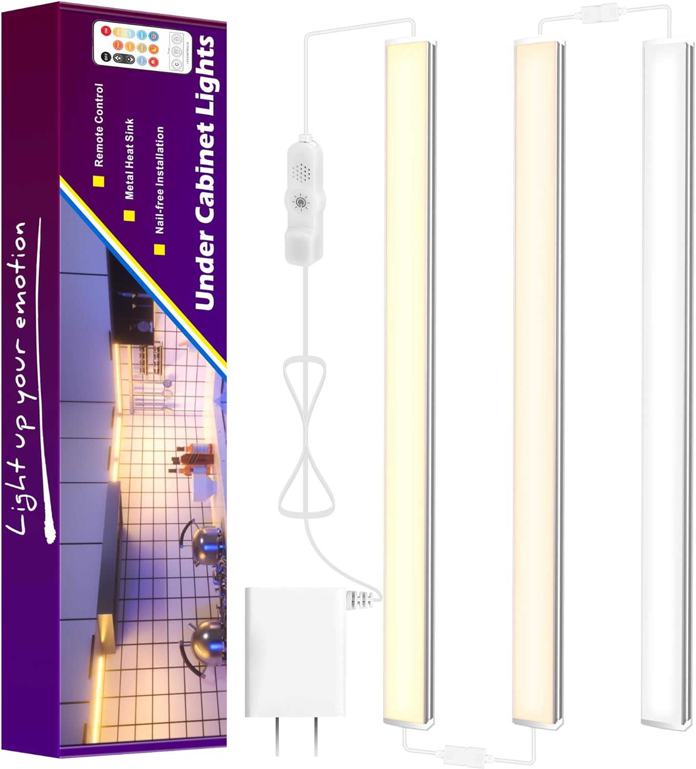 Maylit Under Cabinet Lights, Special Multi-Color Under Cabinet Lighting, Super B...