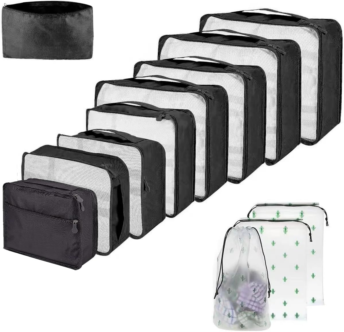 Packing Cubes, High-Quality 12 PCS Large Packing Cubes for Suitcases, Versatile...