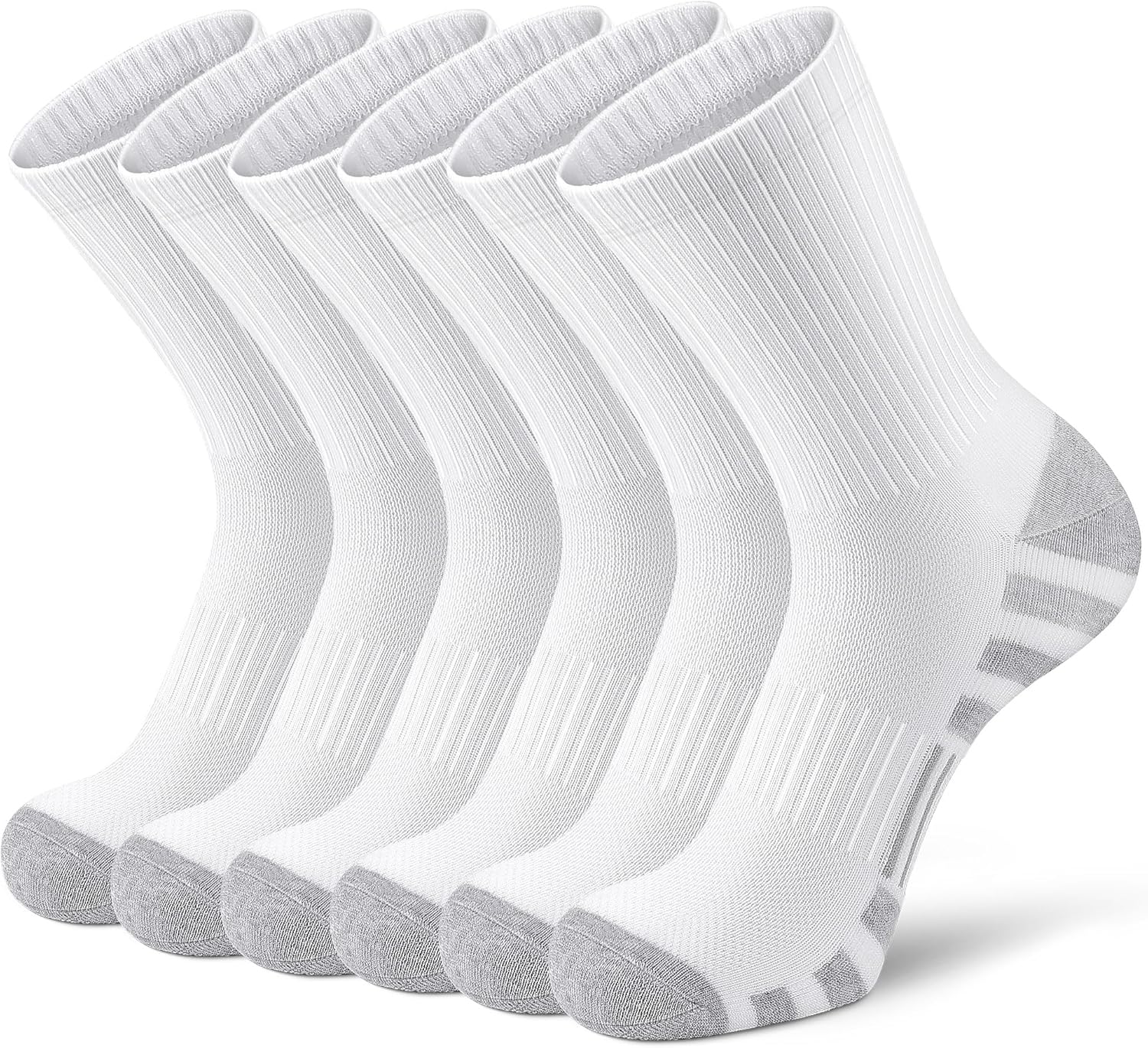 Airacker Athletic Socks Sport Running Calf Socks Performance Cushioned Breathabl...