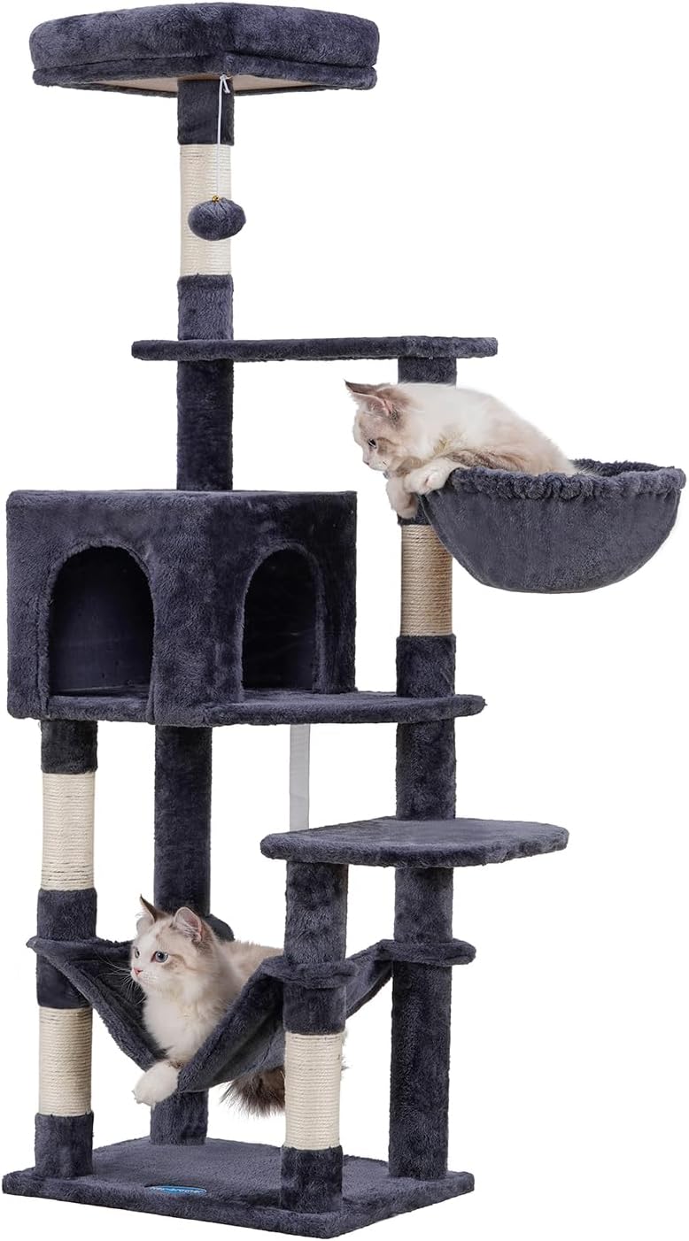 Hey-brother Cat Tree, Special Multi-Level Cat Tower, High-Quality Cat Condo with...