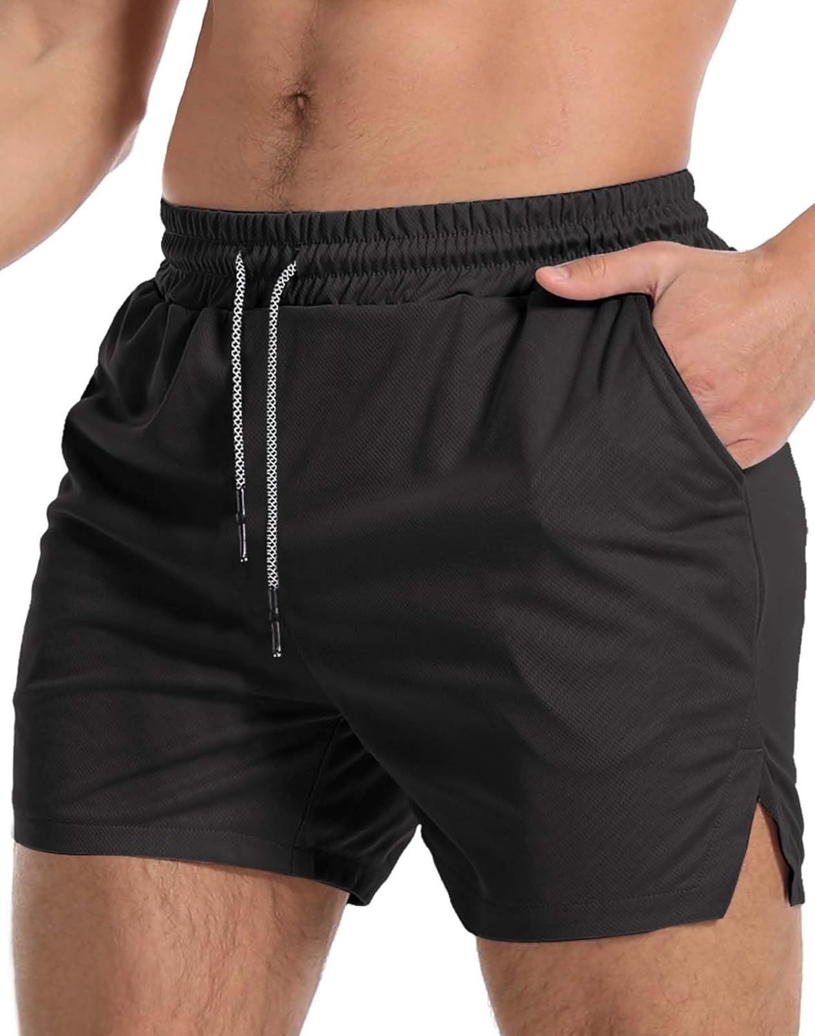 Aolesy Men's Gym Workout Shorts, Special Lightweight Bodybuilding Shorts, Innova...