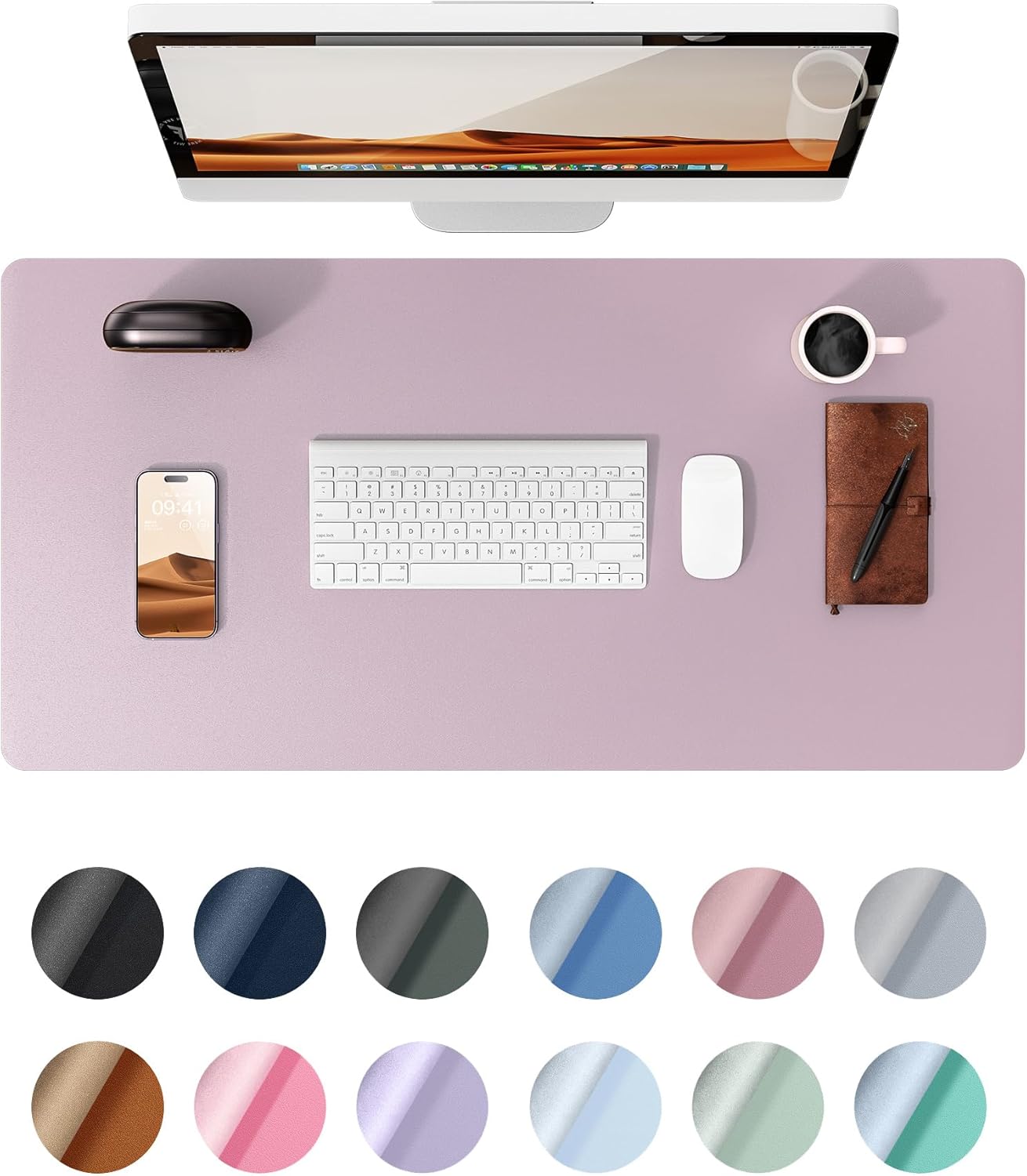 High-Quality YSAGi Leather Desk Pad Protector, Special Office Desk Mat, Innovati...