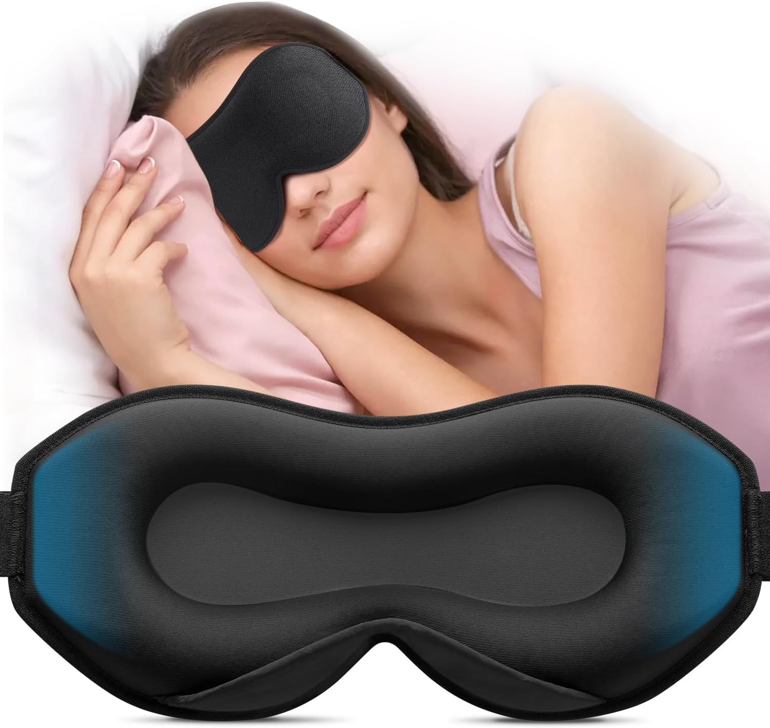 Umisleep Sleep Mask, Eye Mask for Sleeping – Perfect for Side Sleepers, 3D Ultra...