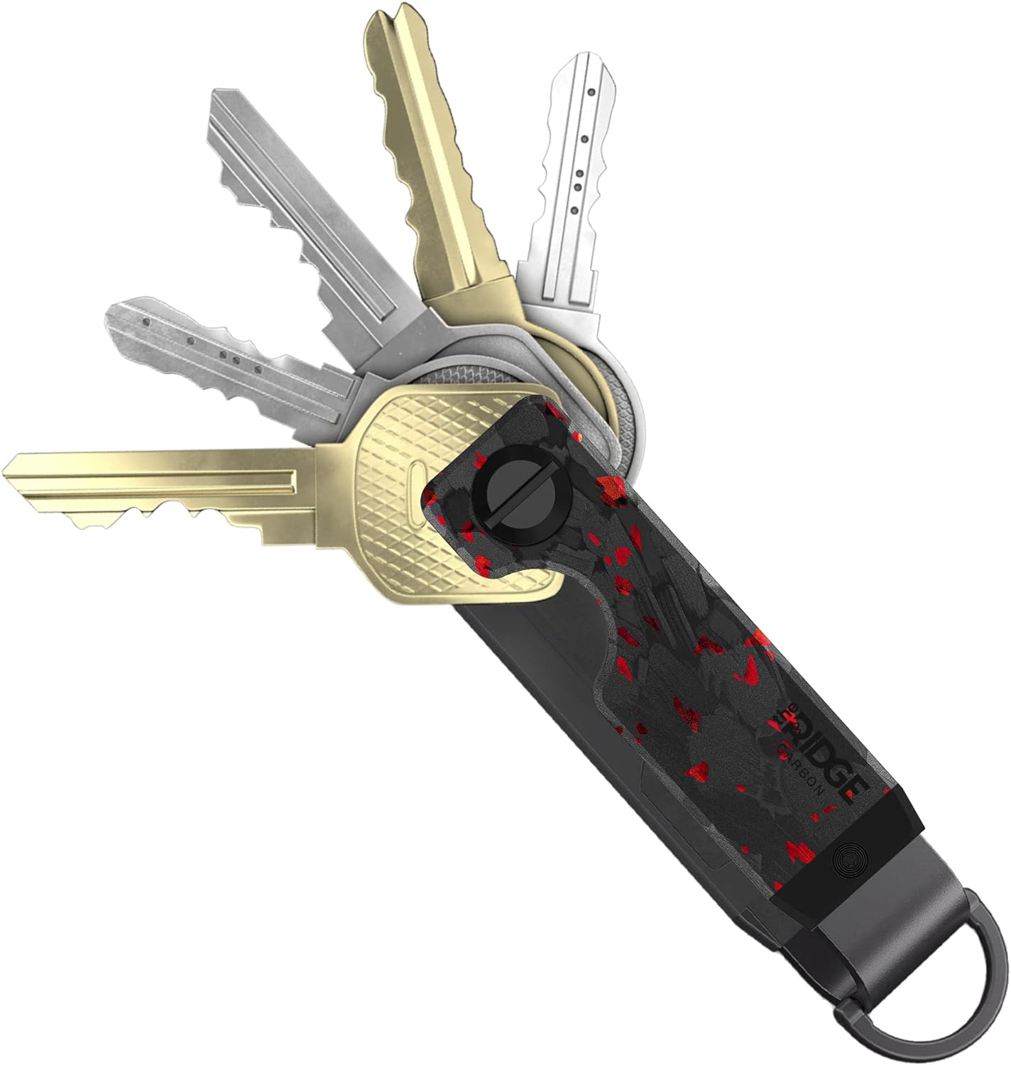 The Ridge Key Organizer - Compact Metallic Key Holder | Minimalist Innovative Ke...