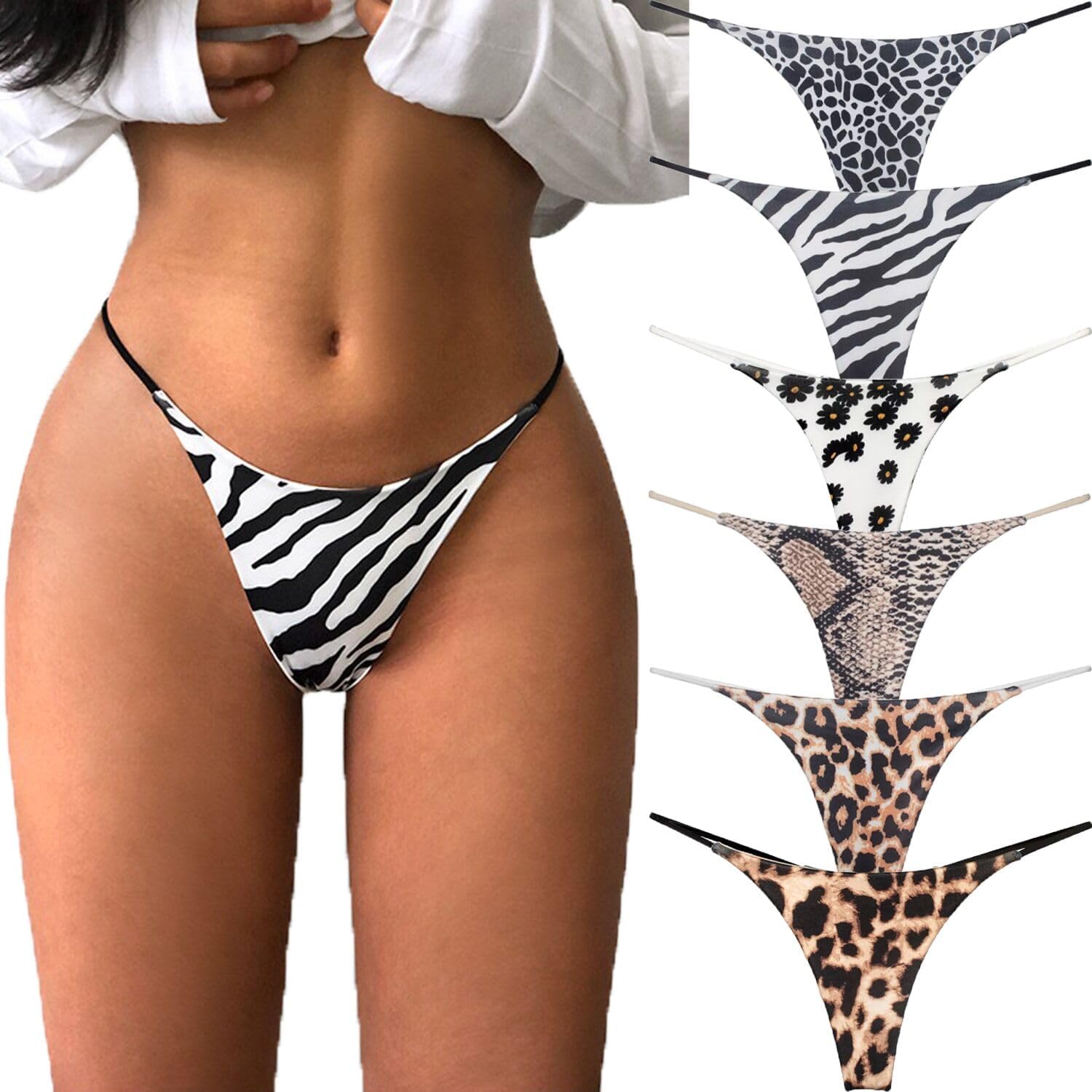 VISSAY G-String Thongs, Special Women's Thong Underwear, Unique Seamless Thong C...