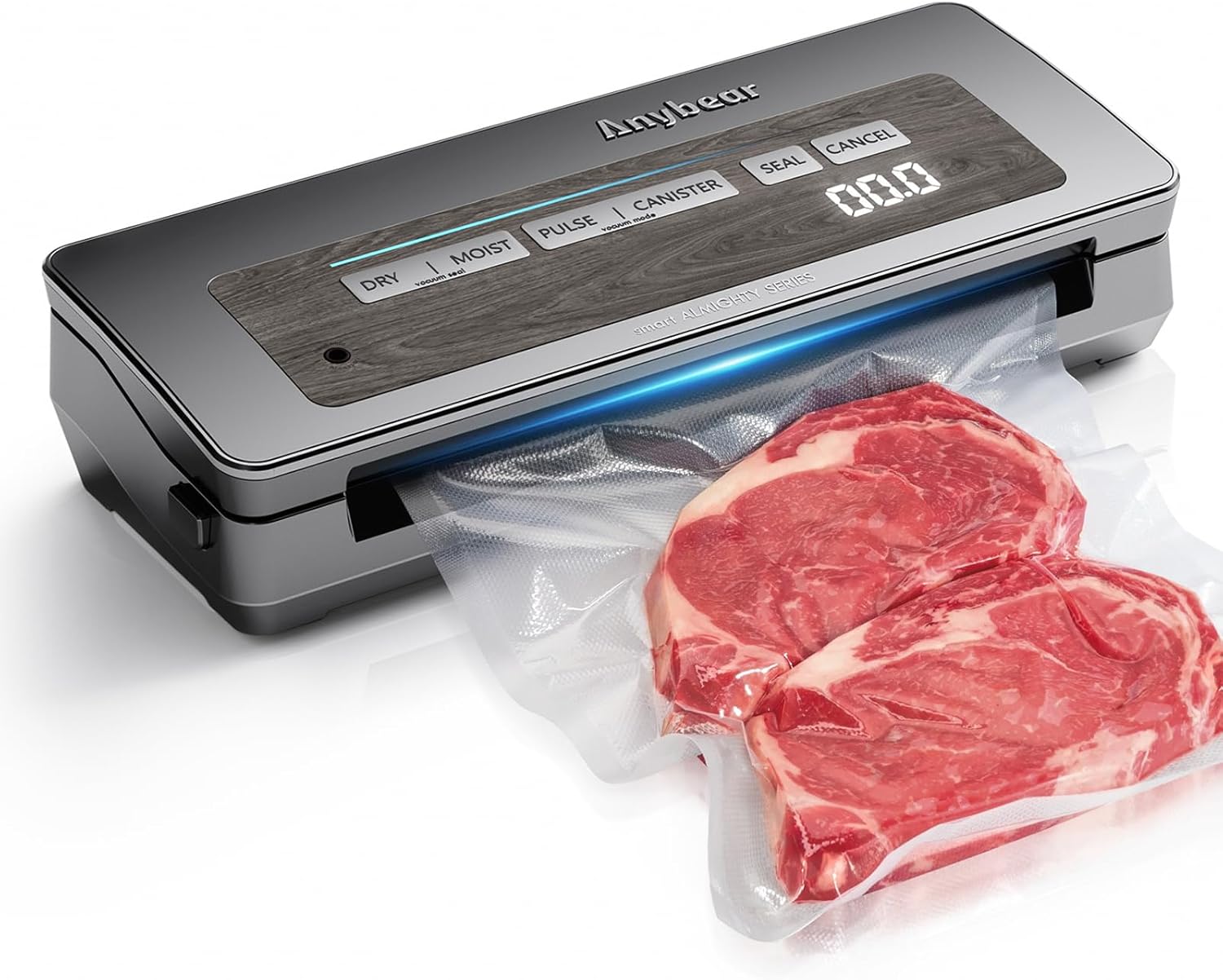 Vacuum Sealer Machine, 90kPa 120W Wide Seal All-IN...