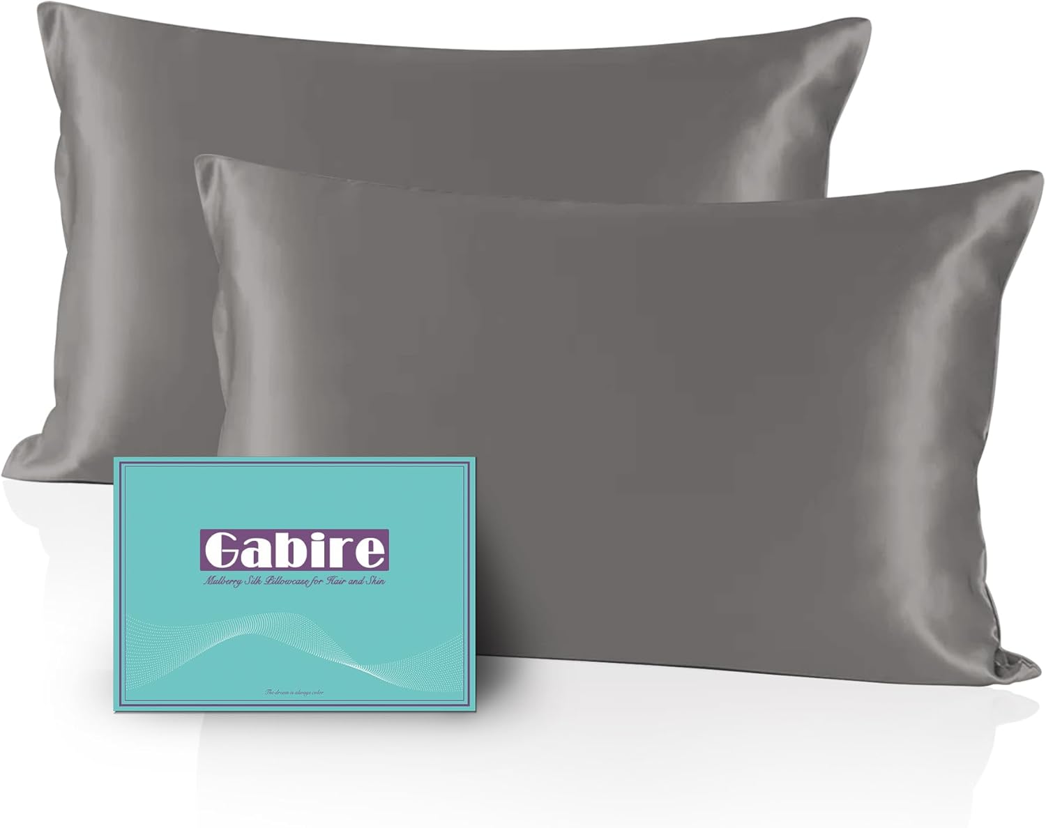 Mulberry Silk Pillowcases, Special Real Silk Pillow Covers for Hair and Skin, In...