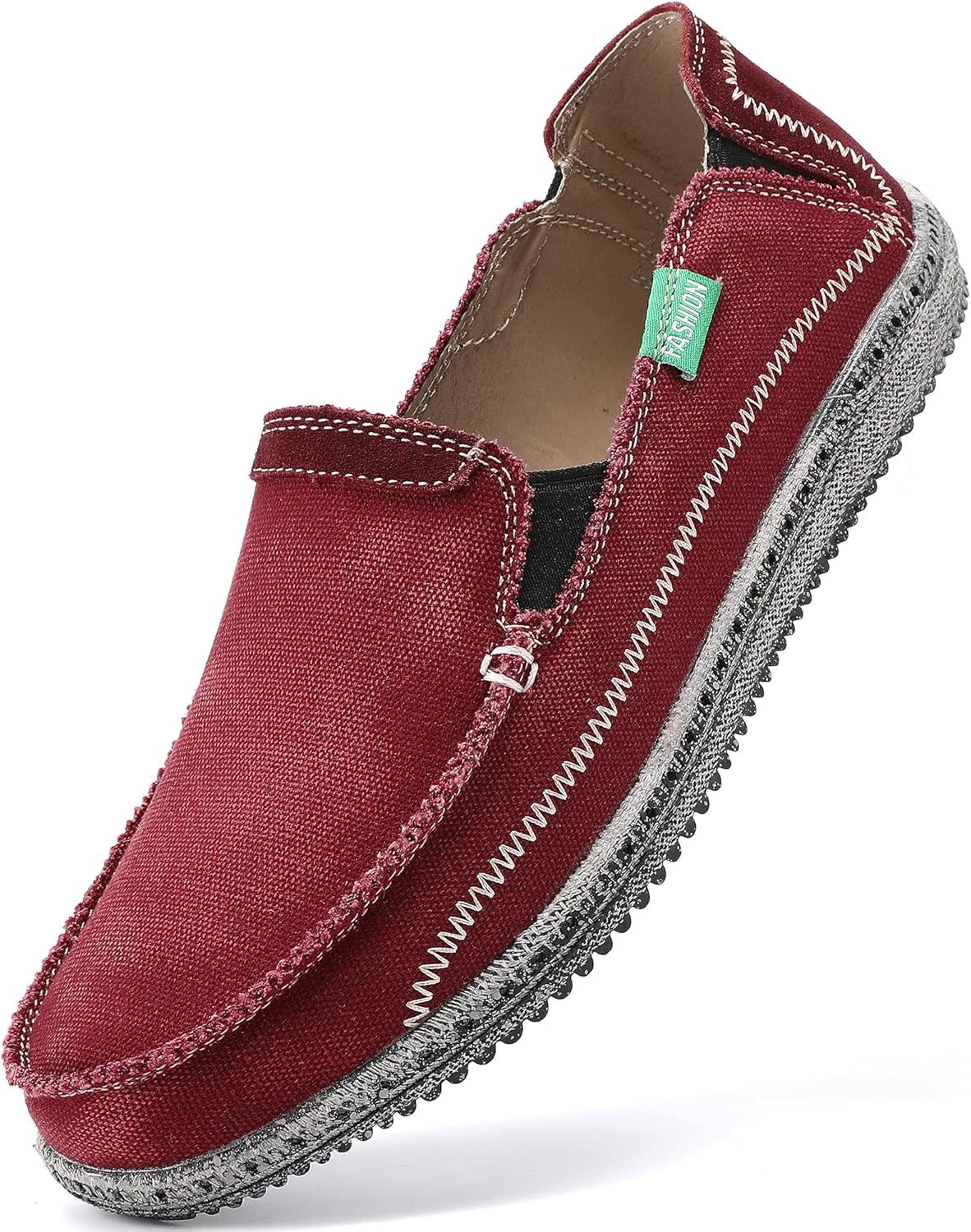 VILOCY Mens Slip on Deck Shoes, Special Boat Shoes for Casual Wear, Innovative Z...