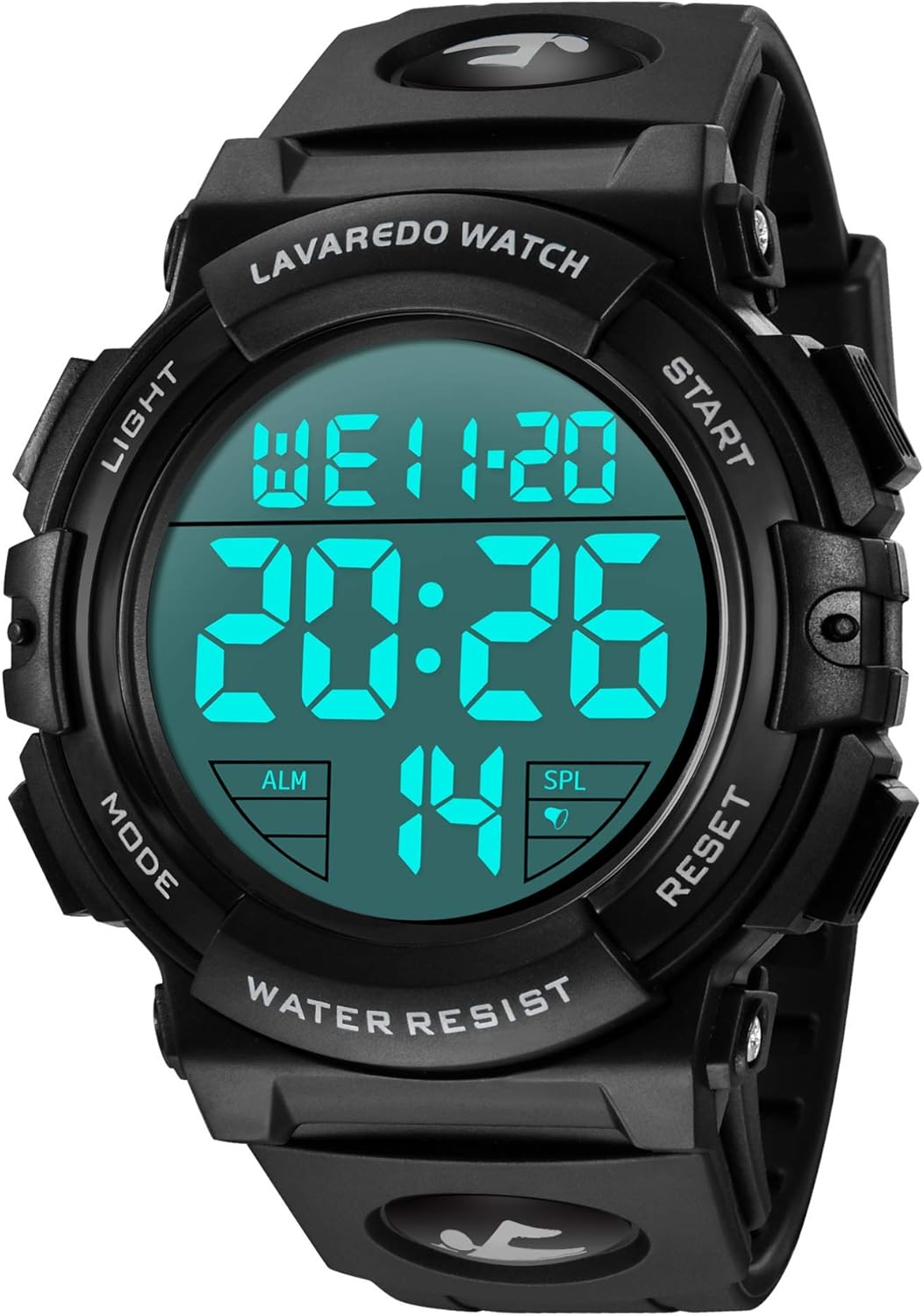 L LAVAREDO Mens Digital Watch Sports Military Watches Waterproof Outdoor Chronog...
