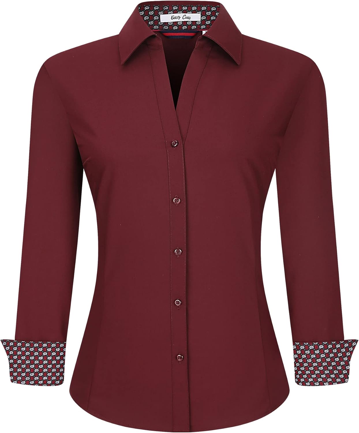 WARHORSEE Womens Button Down Shirt, Special Long Sleeve Work Dress Shirts, Styli...