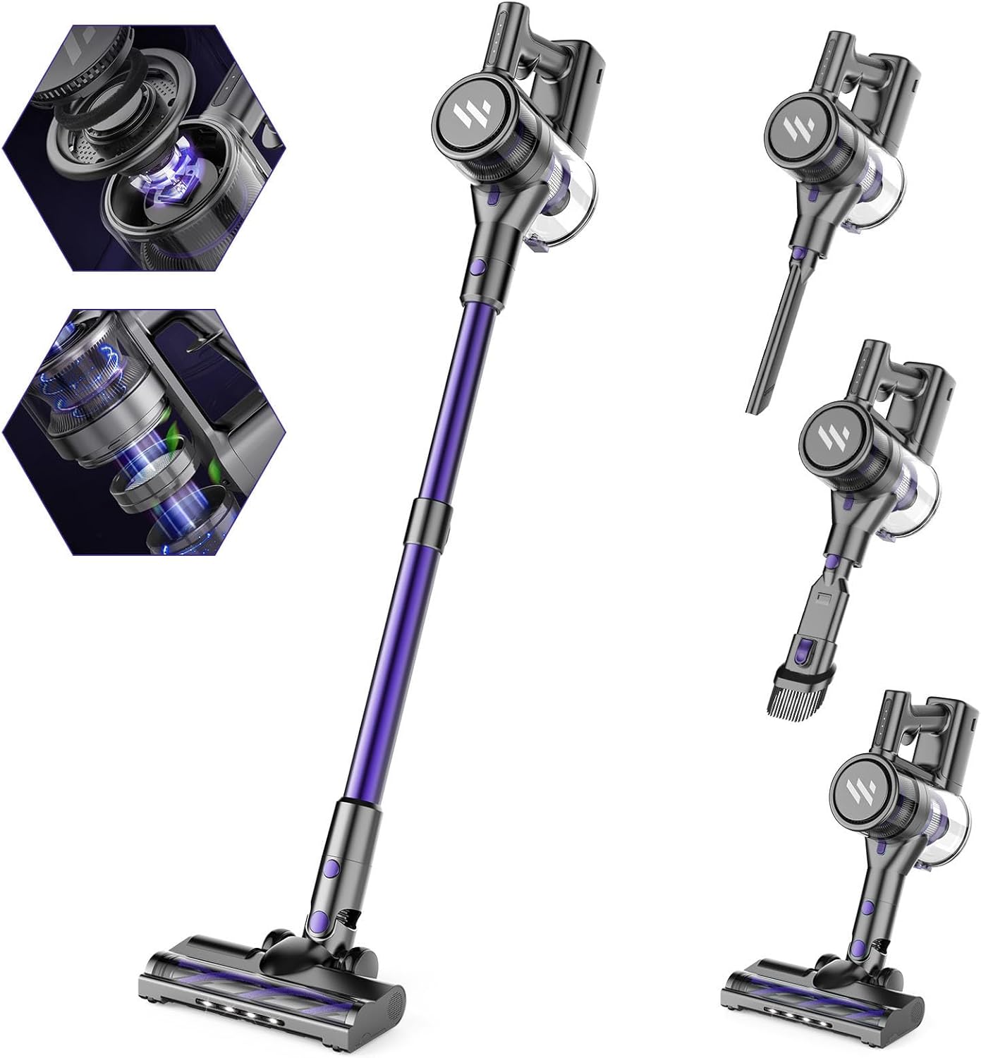 Vacuum Cleaners for Home,Cordless Vacuum Cleaner for Home with Super Suction,800...