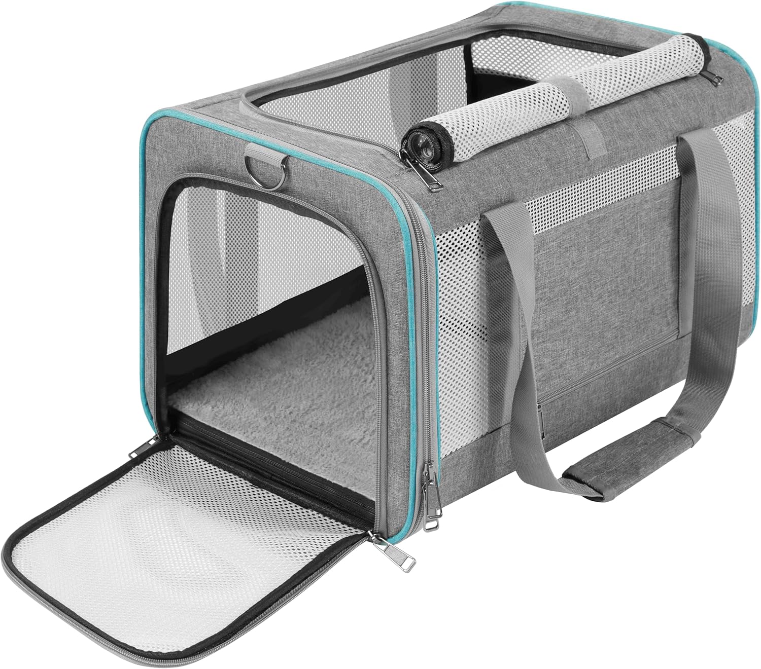 Pet Carrier for Large Cats 20 lbs+ / Soft Sided Small Dog Travel Carrier Top Loa...