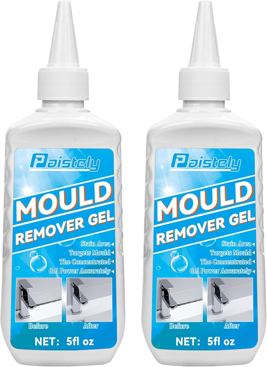 Mould Remover Gel, Deep Mould Cleaner Gel, 140g Large Capacity Mould Remover, Ho...