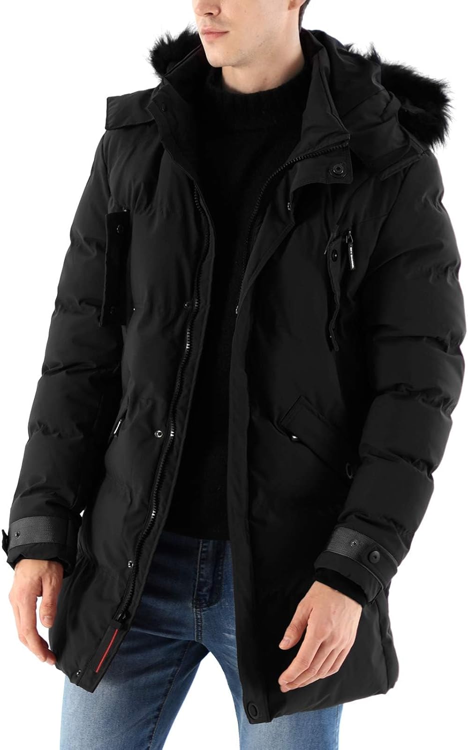 WEEN CHARM Men's Warm Parka, Special Ski Jacket, Innovative Water Resistant Puff...
