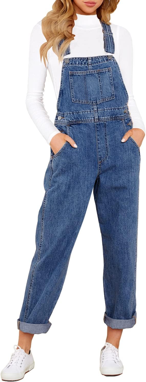 LookbookStore Women's Overalls, Special Casual Stretch Denim Overalls, Innovativ...