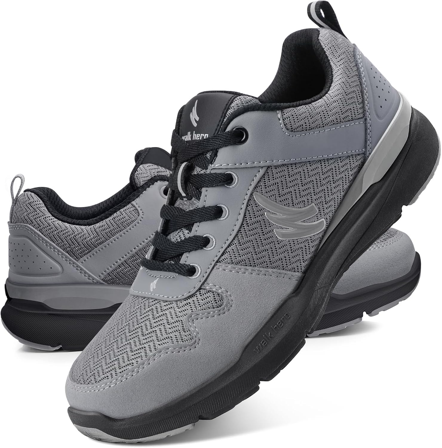 Mens Walking Shoes, Special Sneakers for Plantar Fasciitis Relief, Orthopedic Br...