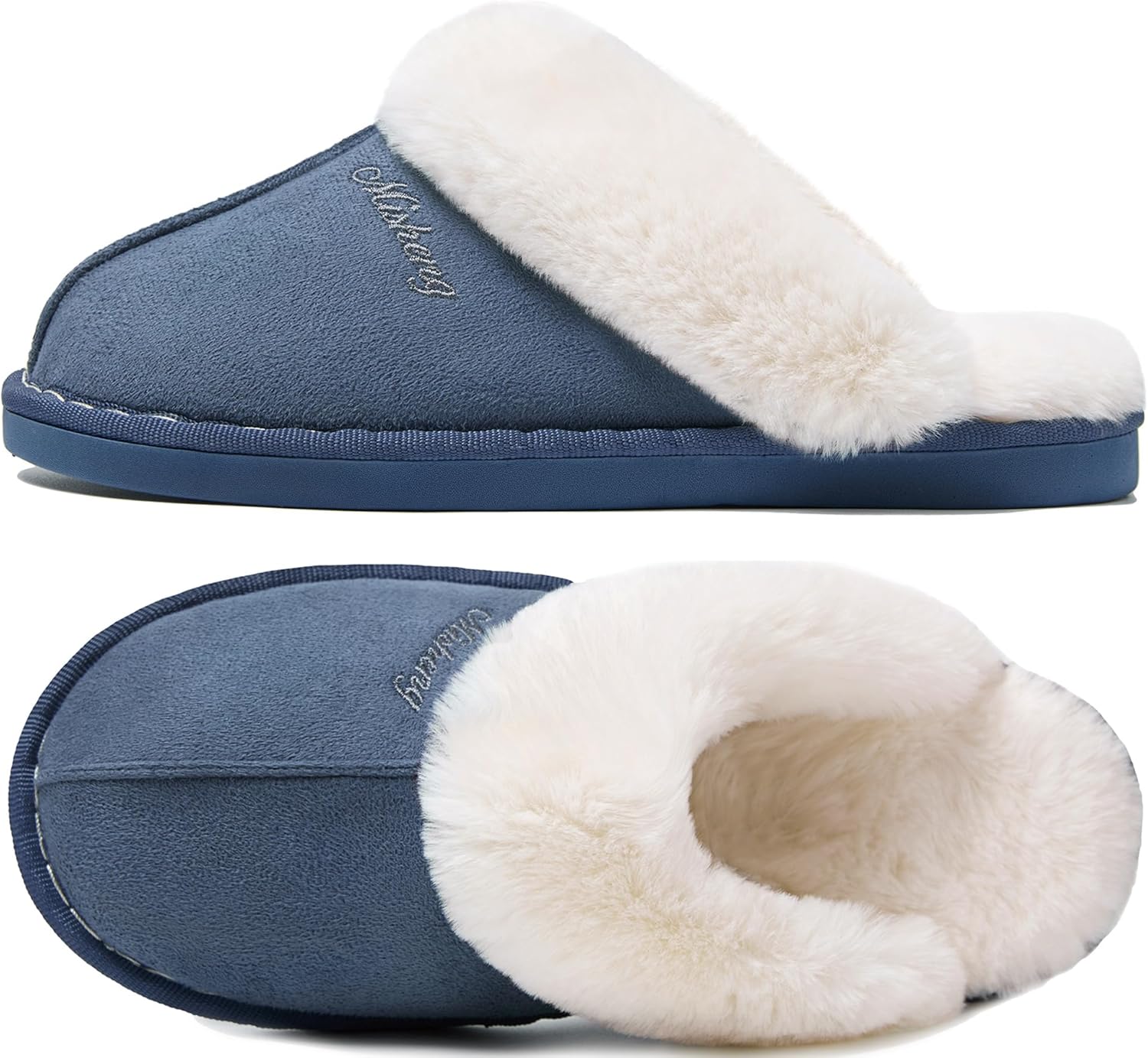 Donpapa Slippers Women Men with Memory Foam Fluffy Winter Ladies Cosy Warm Anti-...