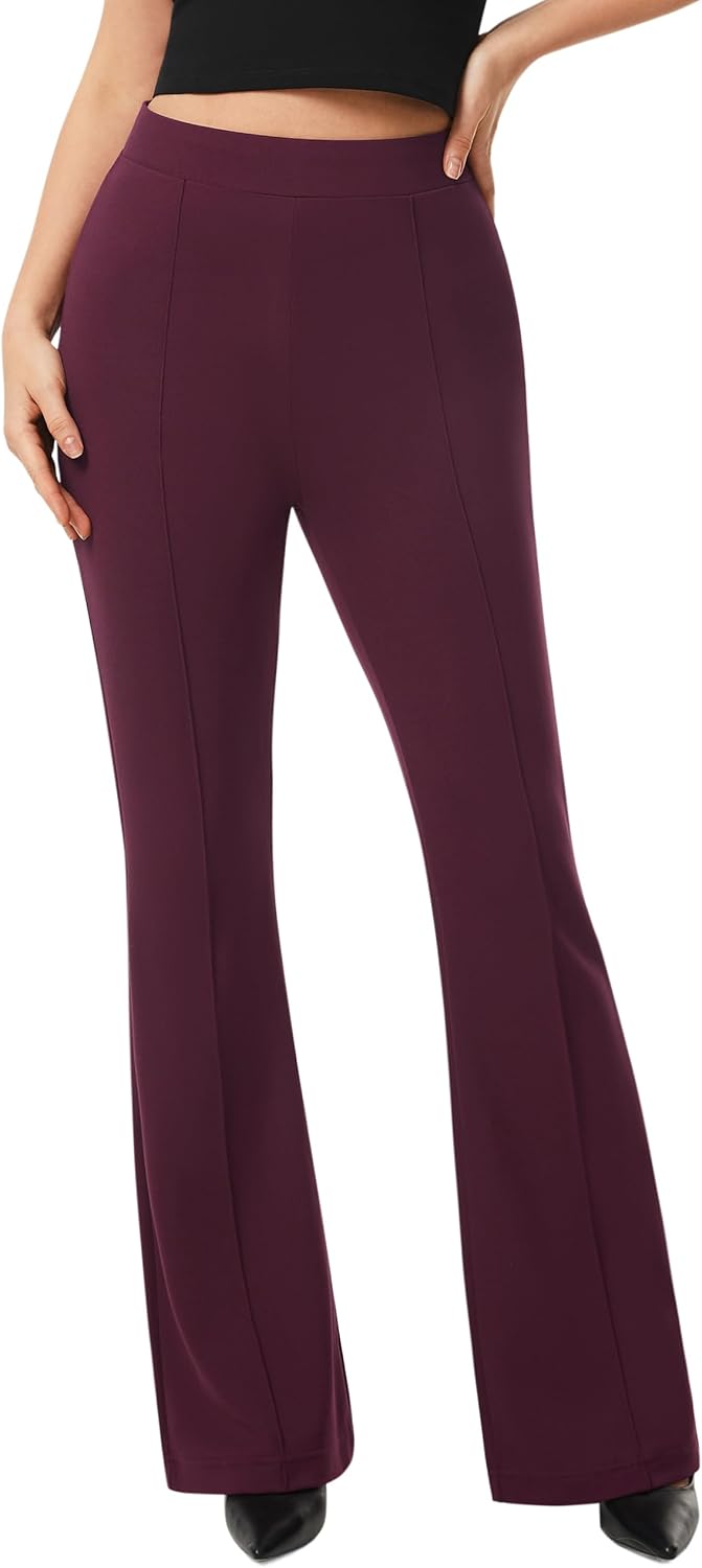 AFITNE Women's Dress Pants, Special High Rise Flare Pants for Work, Innovative P...
