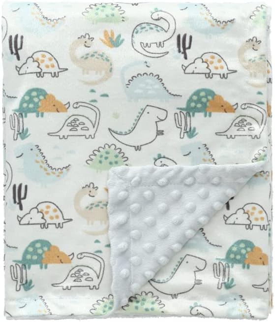 CREVENT Baby Blanket for Boys Soft Plush Receiving Gift for Newborns Toddlers (C...