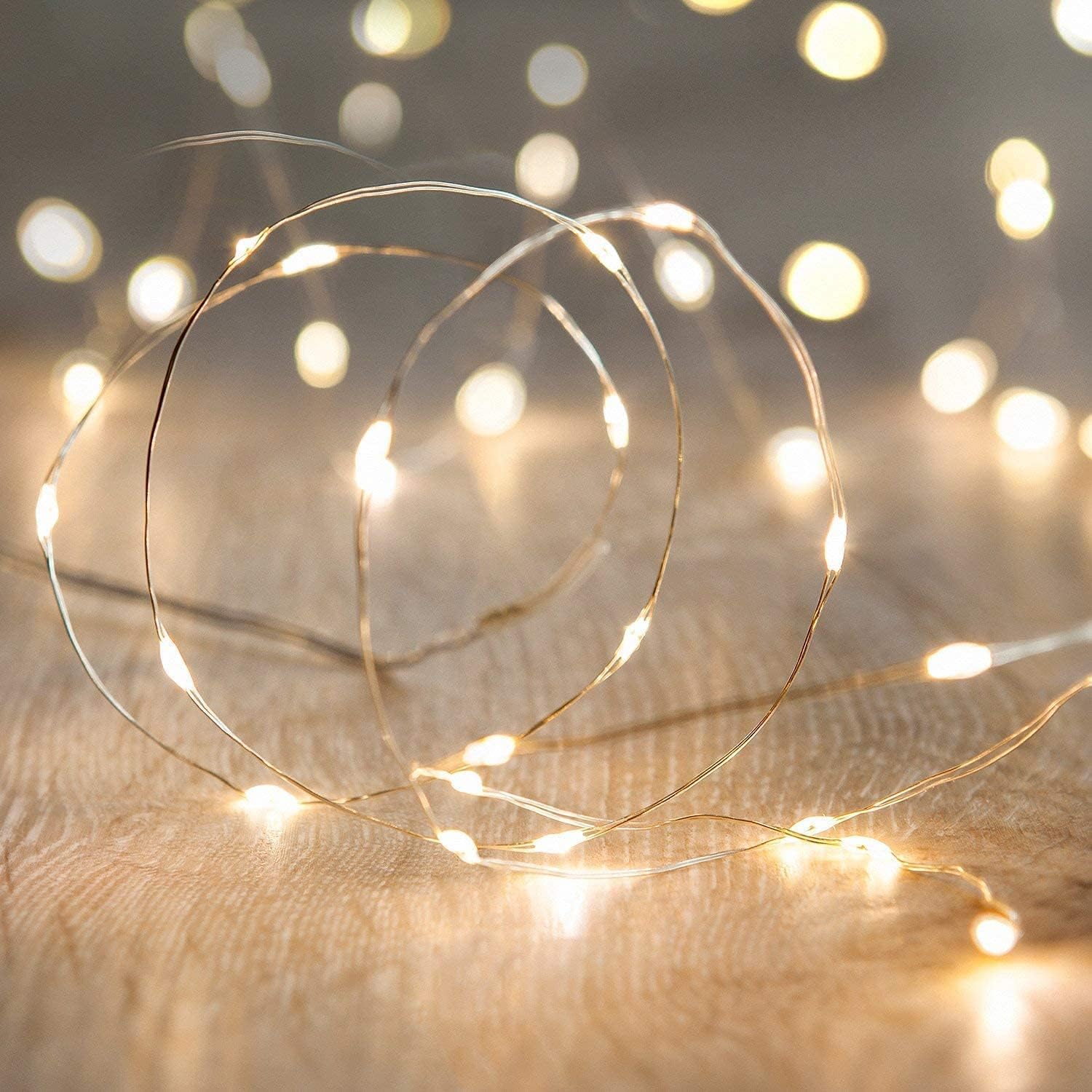 ANJAYLIA LED Fairy String Lights, 10Ft/3M 30leds Firefly String Lights Garden Ho...