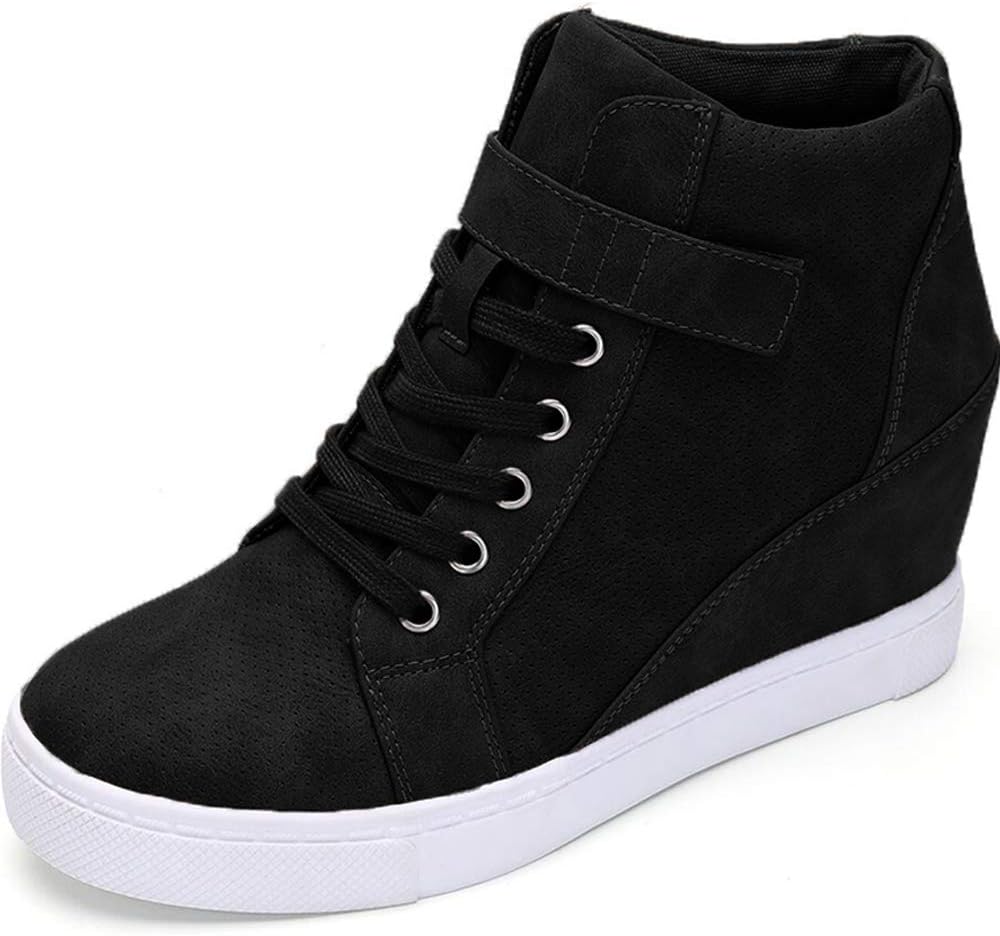 Athlefit Women's Sneakers, Special High Top Fashion Sneakers With Lace Up, Innov...