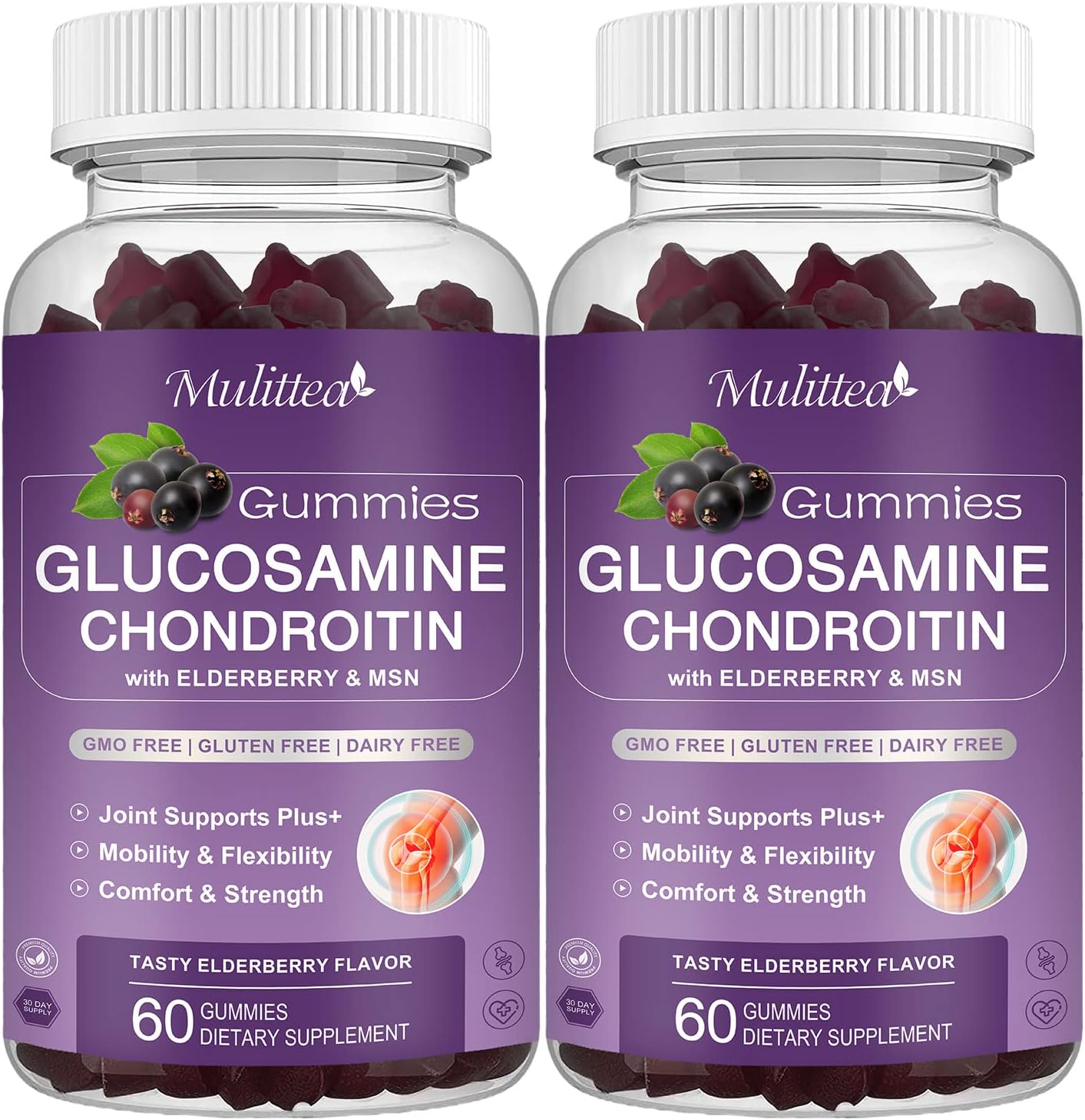 Glucosamine Chondroitin Gummies, Special Joint Support Supplement with Extra Str...