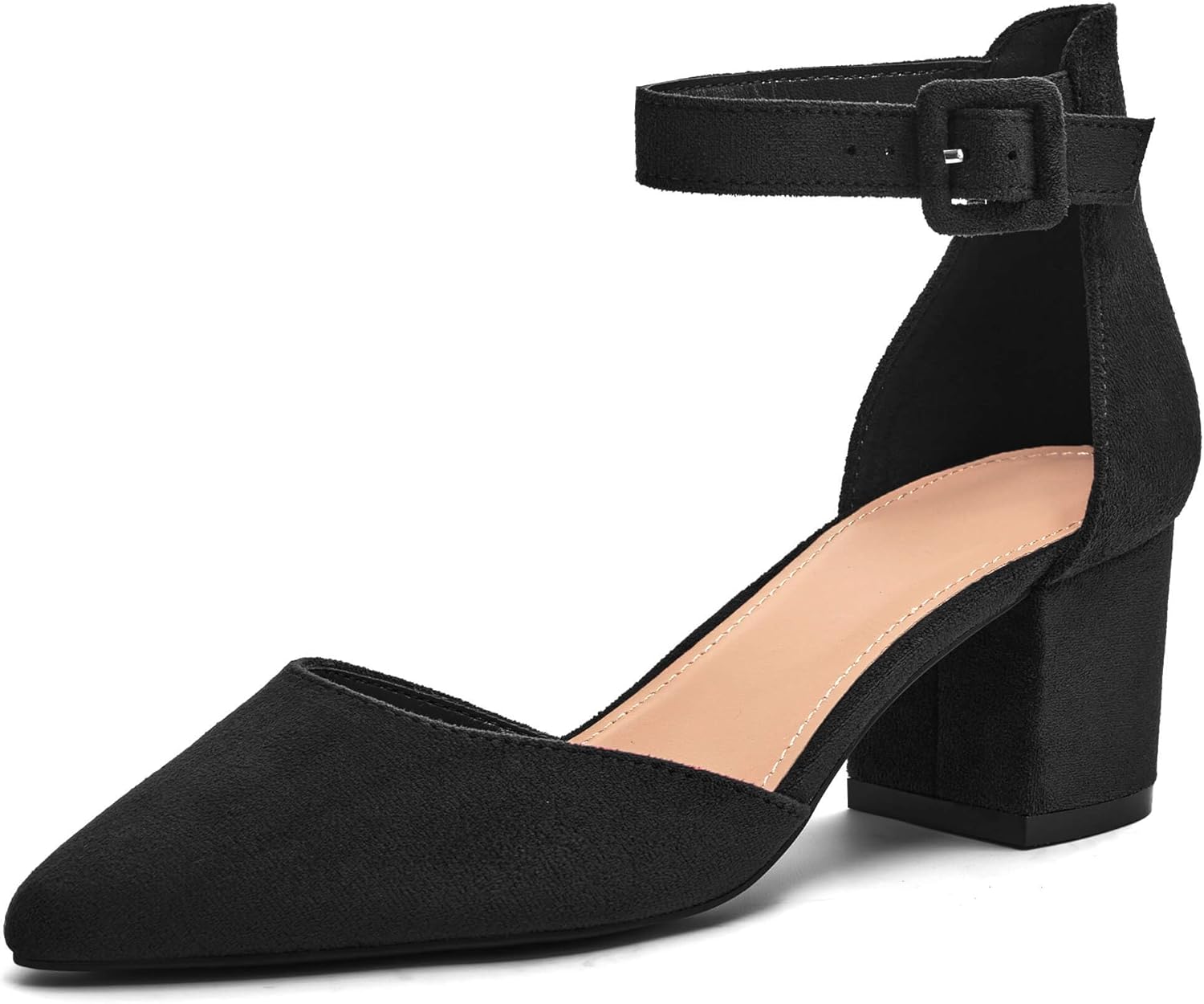 LAICIGO Women's Pointed Toe Pumps, Special Ankle S...