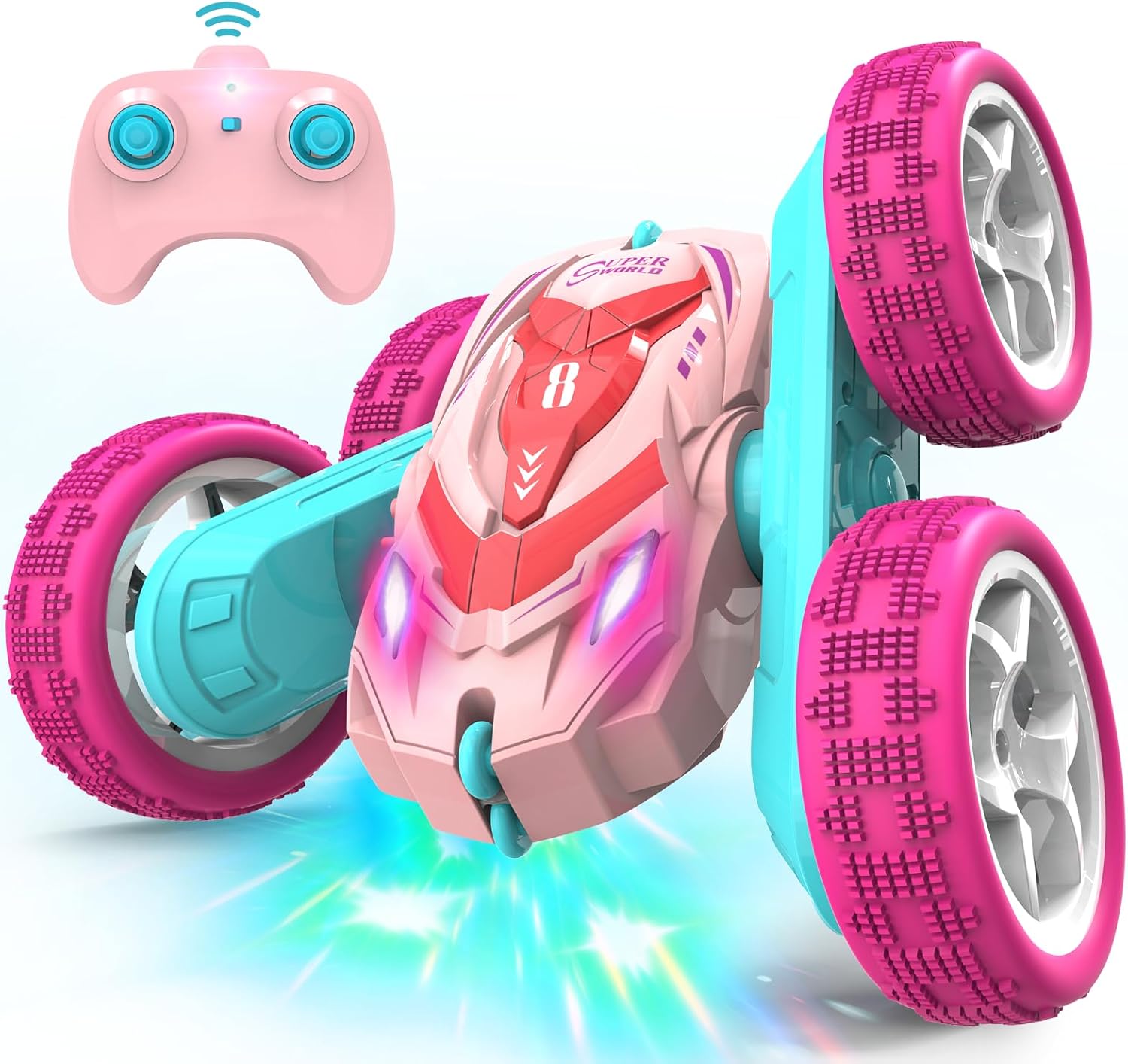 RC Stunt Cars, Unique Remote Control Car for Double Sided 360° Flip, Innovative...