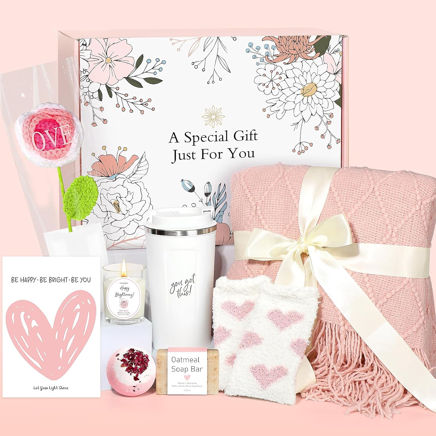 Birthday Gifts for Women, Self Care Gifts Basket for Women Christmas Gifts Get W...