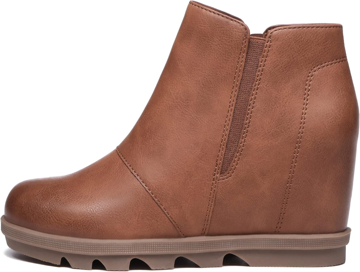 Athlefit Wedge Booties, Special Boots for Women with Heel Hidden Wedge, Comforta...