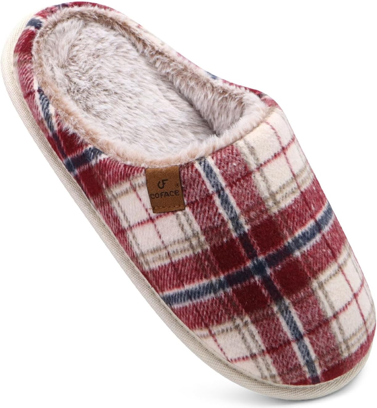 COFACE Cozy Memory Foam Scuff Slippers, Special Casual Slip On House Shoes, Inno...