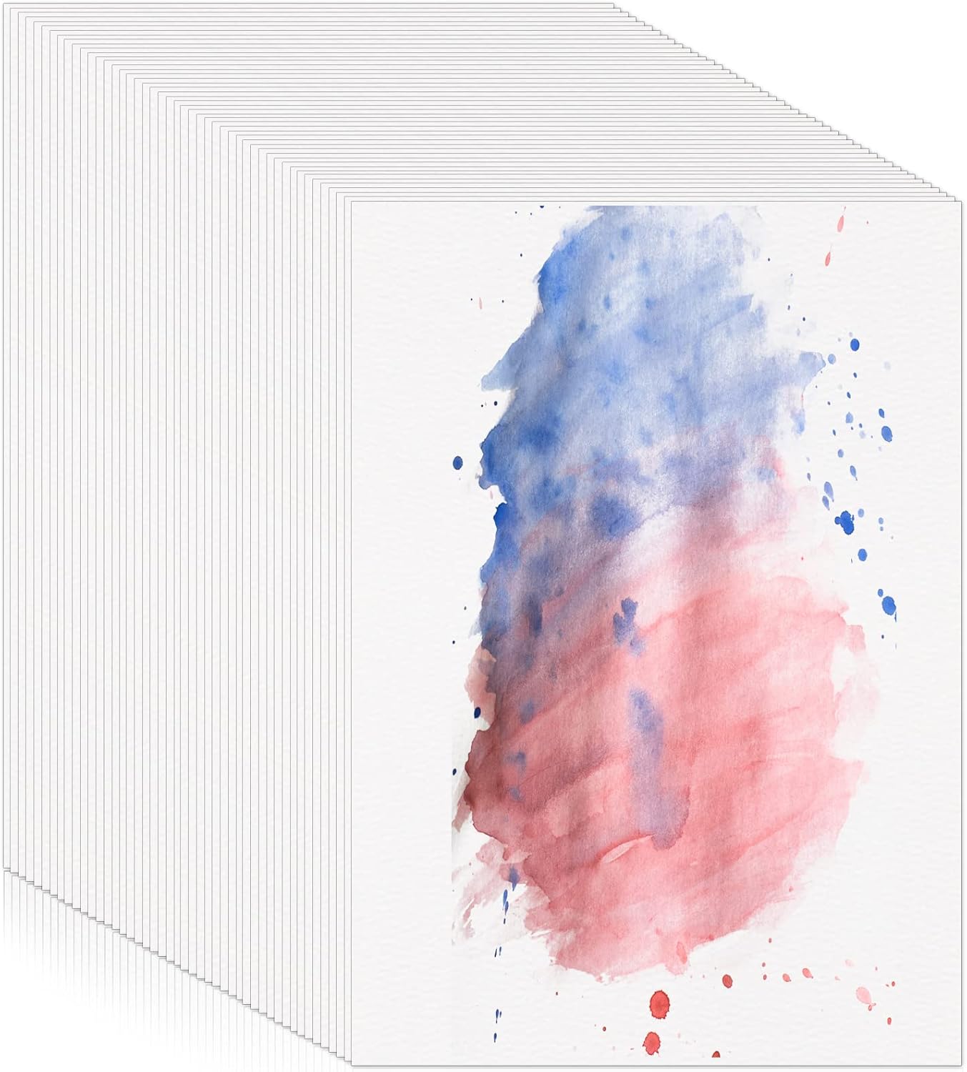 120 Sheets Watercolor Paper Bulk, Special 140 lb/300 GSM Cold Press Paper, Uniqu...
